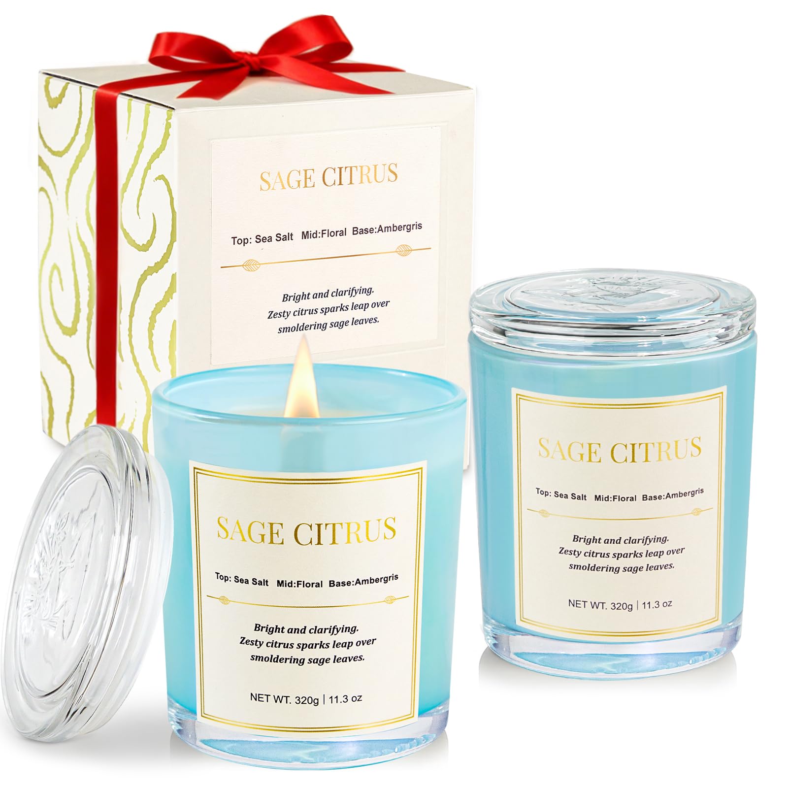 CJVIUS Sage Citrus Candle