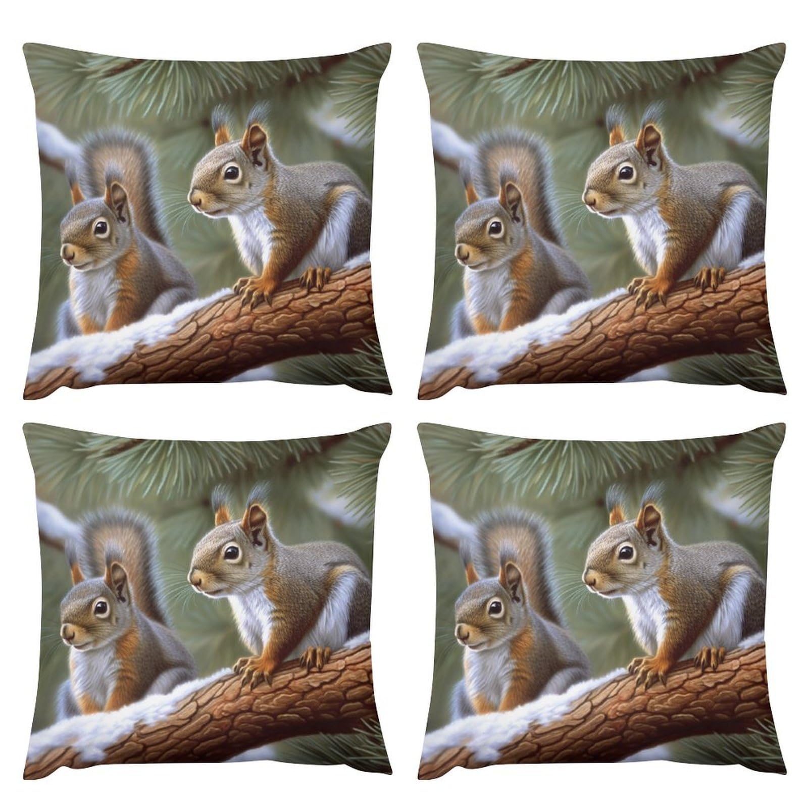 Housses de coussin motif animaux pour cocooning sur le canapé du salon