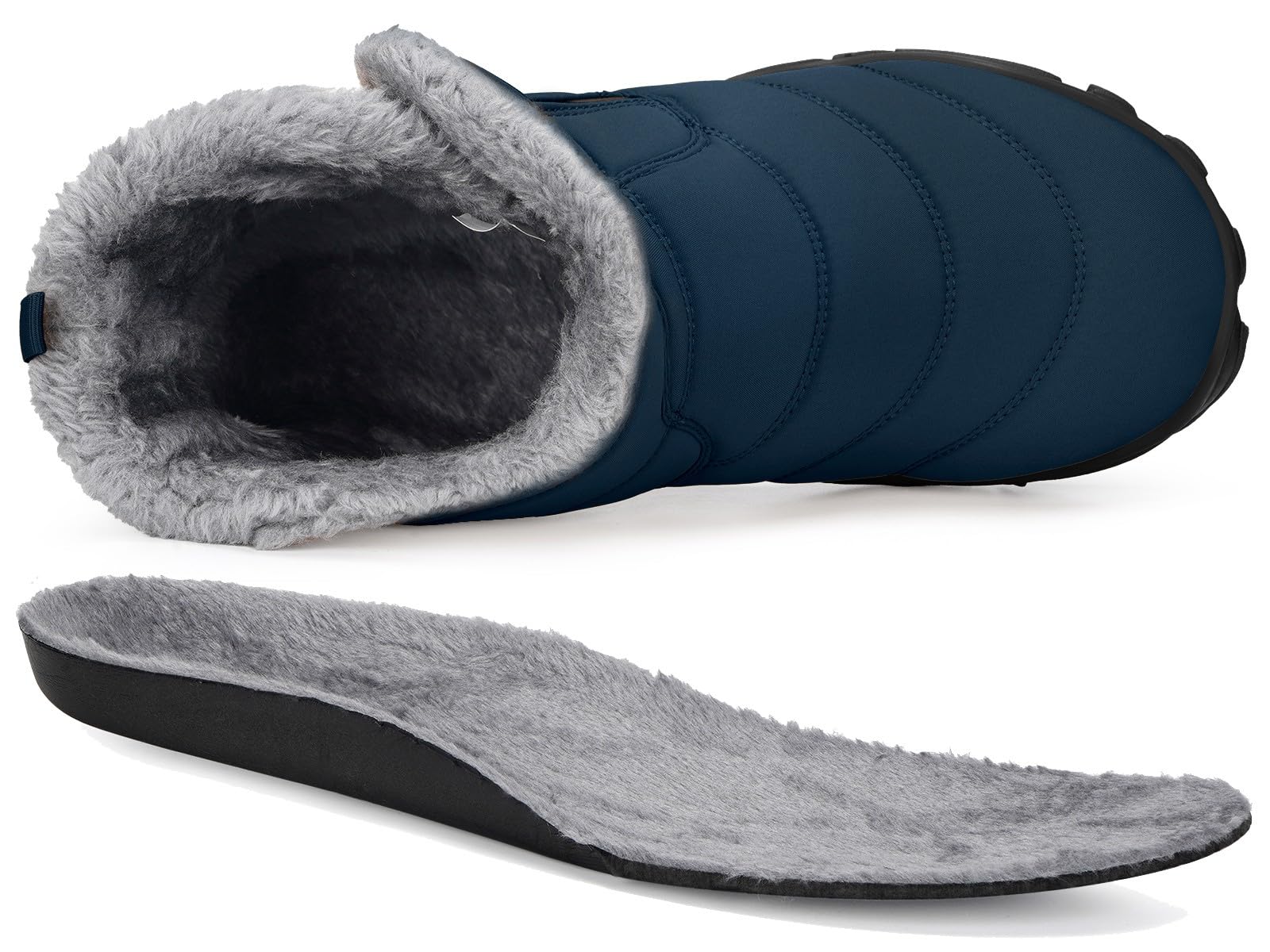 Stivali Invernali Barefoot Uomo Donna Scarpe Neve Caldo Comode Stivaletti Resistente Scarponcini con Wide Tox Box
