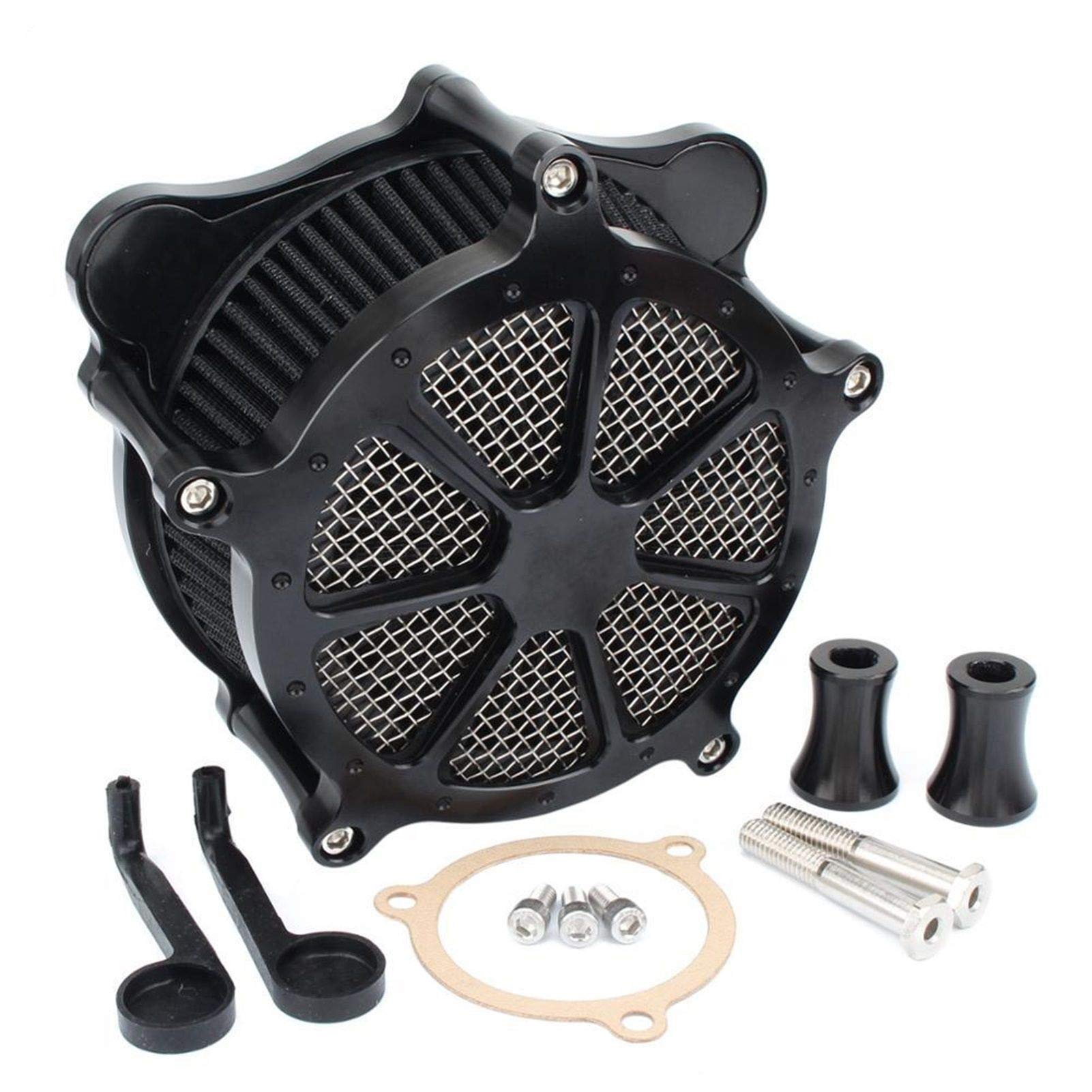 Zestawy filtrów powietrza do motocykla Venturi Cut Cleaner, dla Harley, Touring Road King Electra Street Glide 08-2016 Softail Dyna FXDLS 2017