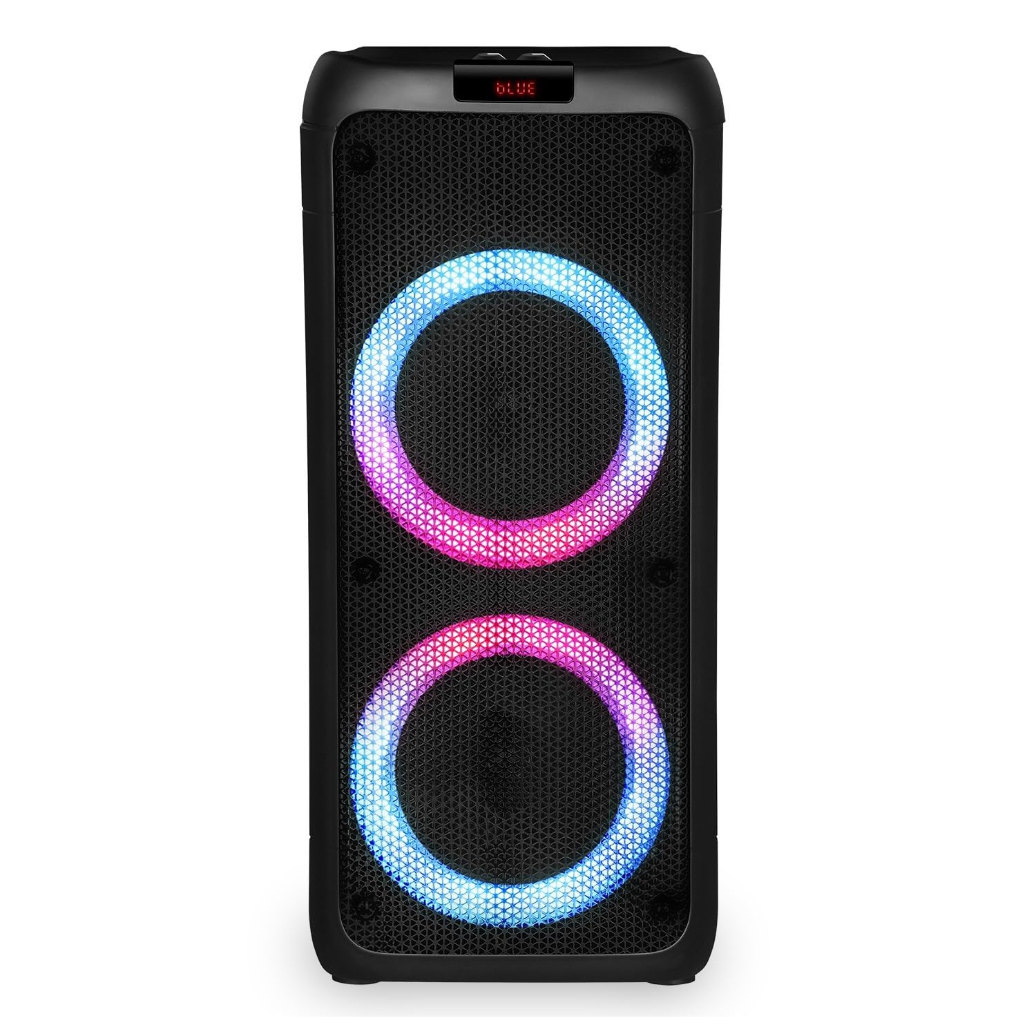 Enceinte Sonorisation - Party Karaoké Sunset 208-600W USB/SD/PC Bluetooth, Micro Filaire, 2X Boomer à LED RVB + Soucoupe Ovni