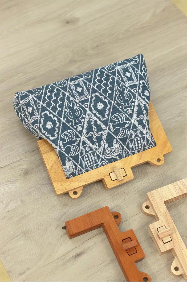 2 szt. Zewnętrzna 16/22 cm drewniana rama torebki, pocałunek, zapięcie rama, drewniana torebka, uchwyty, rękojeści, do tworzenia torebek, DIY, zestaw rzemieślniczy