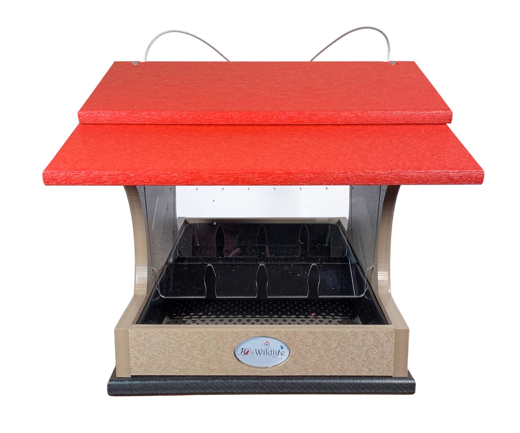 JCS Wildlife Large Poly Hopper Bird Feeder - Mounting Pole Bundles Available! - Picture 29 of 48