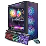 STGAubron Gaming PC Computer Desktop, Intel Core i7 8th Gen up to 4.1G, Radeon RX 580 8G, 16G DDR4, 512G SSD, WiFi 6, BT 5.2, RGB Fan x6, Windows 11 Home