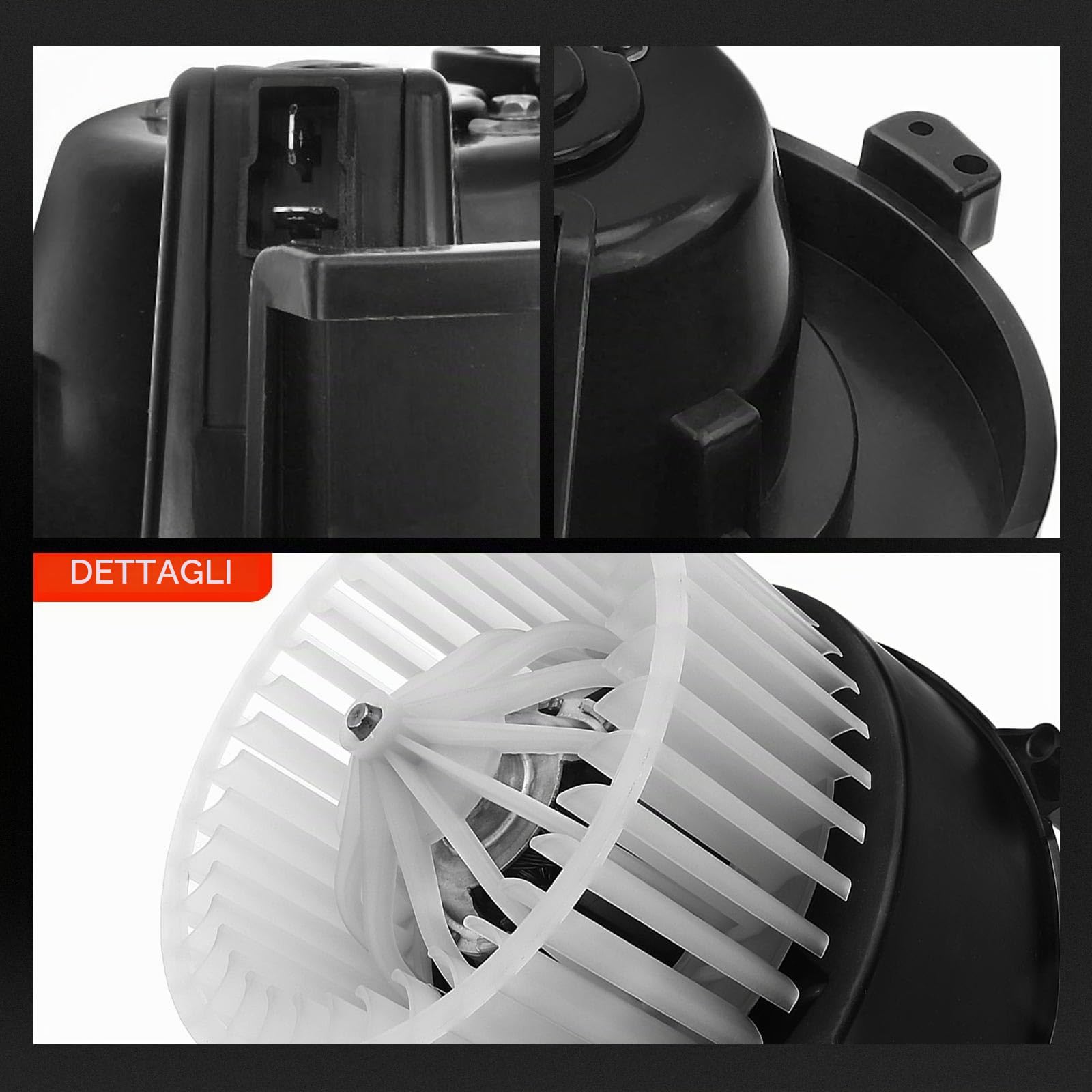 Frankberg Motore del ventilatore Ventilatore del riscaldamento Compatibile con Ducato Bus 230 Jumper Bus 230P Jumper Furgone 230L Boxer Furgone 230L Boxer Bus 230P Replace# 6441E4