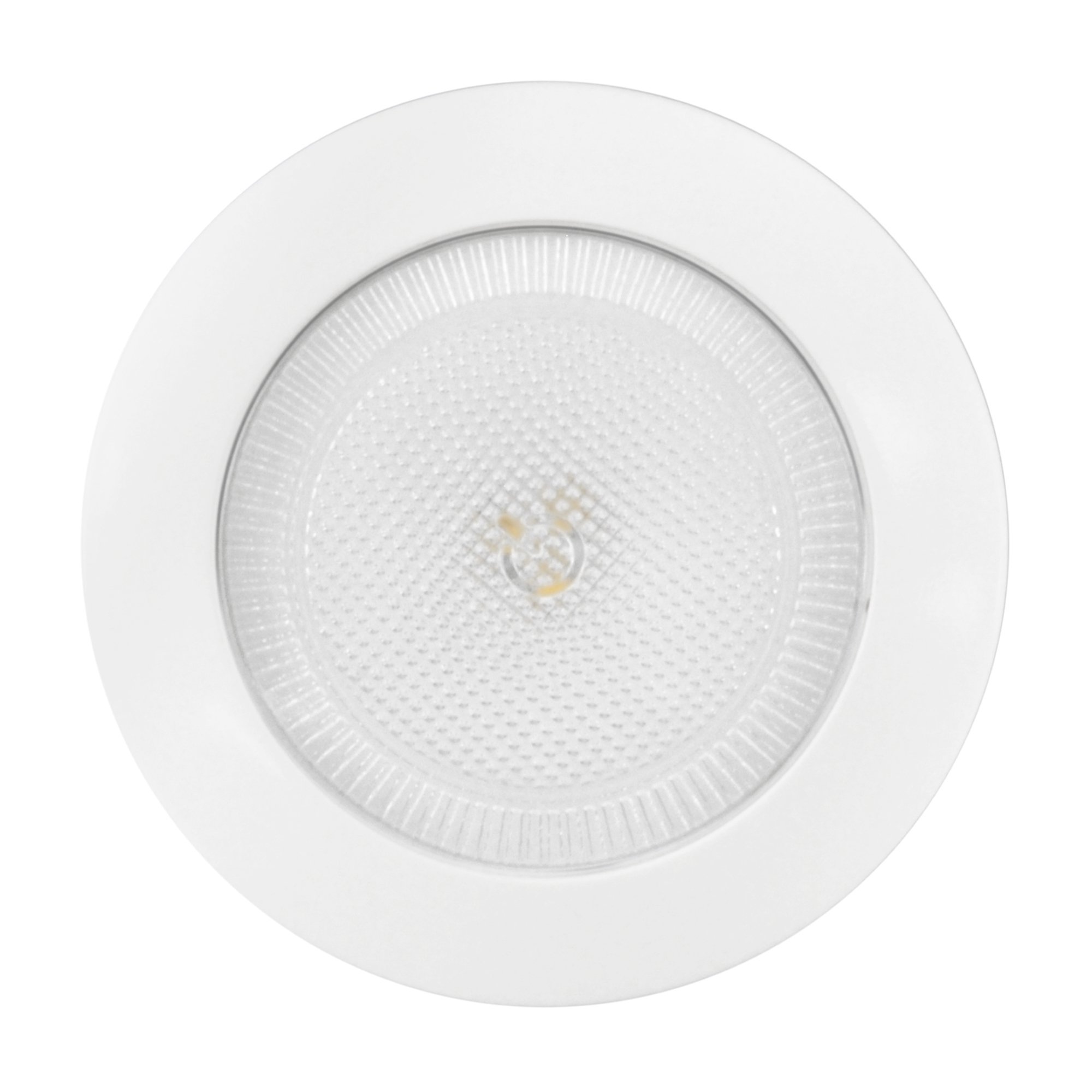 Ecolight Battery-Operated 3.5-inch White LED Tap Puck - Auto Timer - 30,000 Hours Lamp Life - White