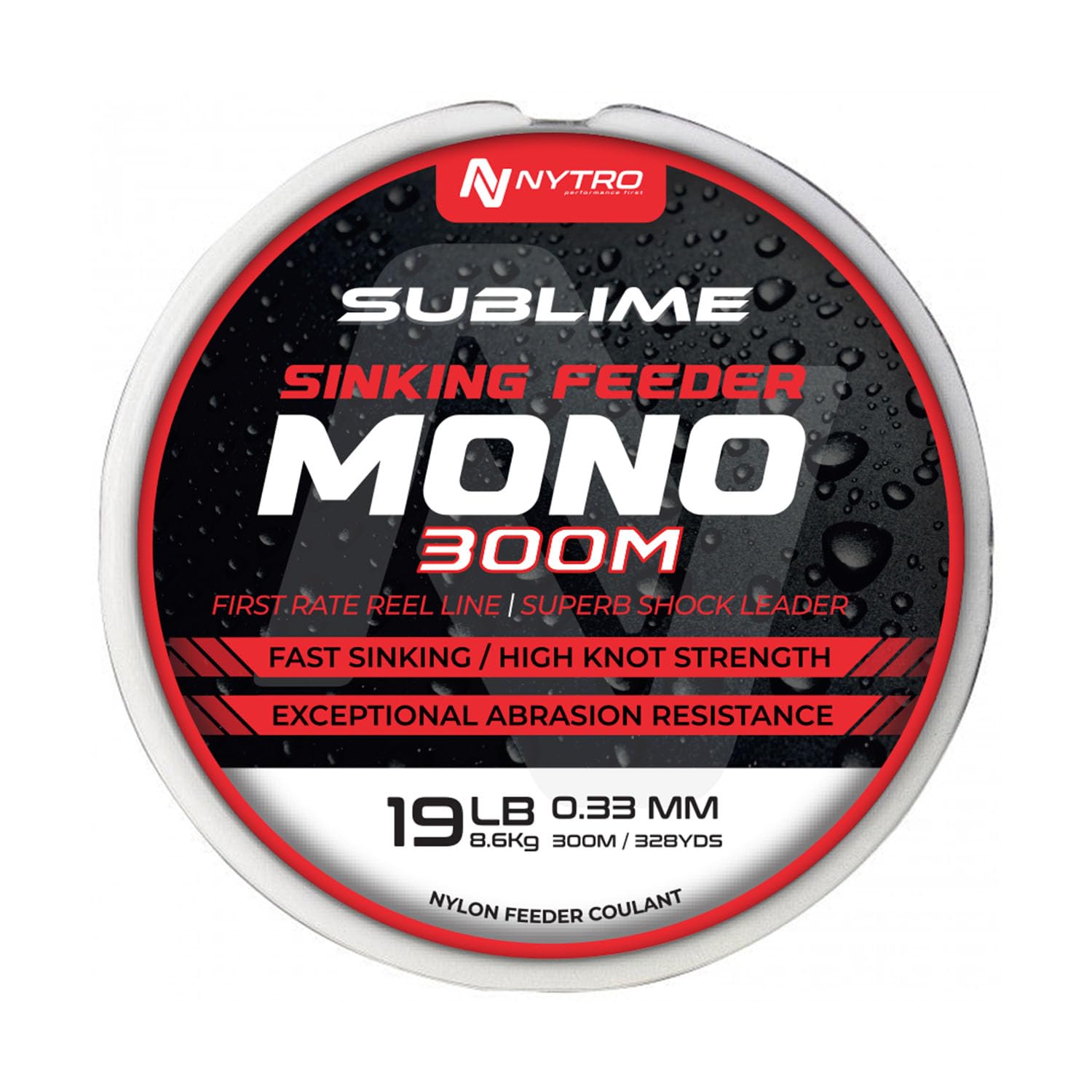 Nytro Sublime Sinking Feeder Mono 13lb 300m Bronze Fishing Line | Strong, Supple with High Knot Strength | Ideal Leader Material | Blends into Bottom | Casts Smoothly and is Abrasion Resistant