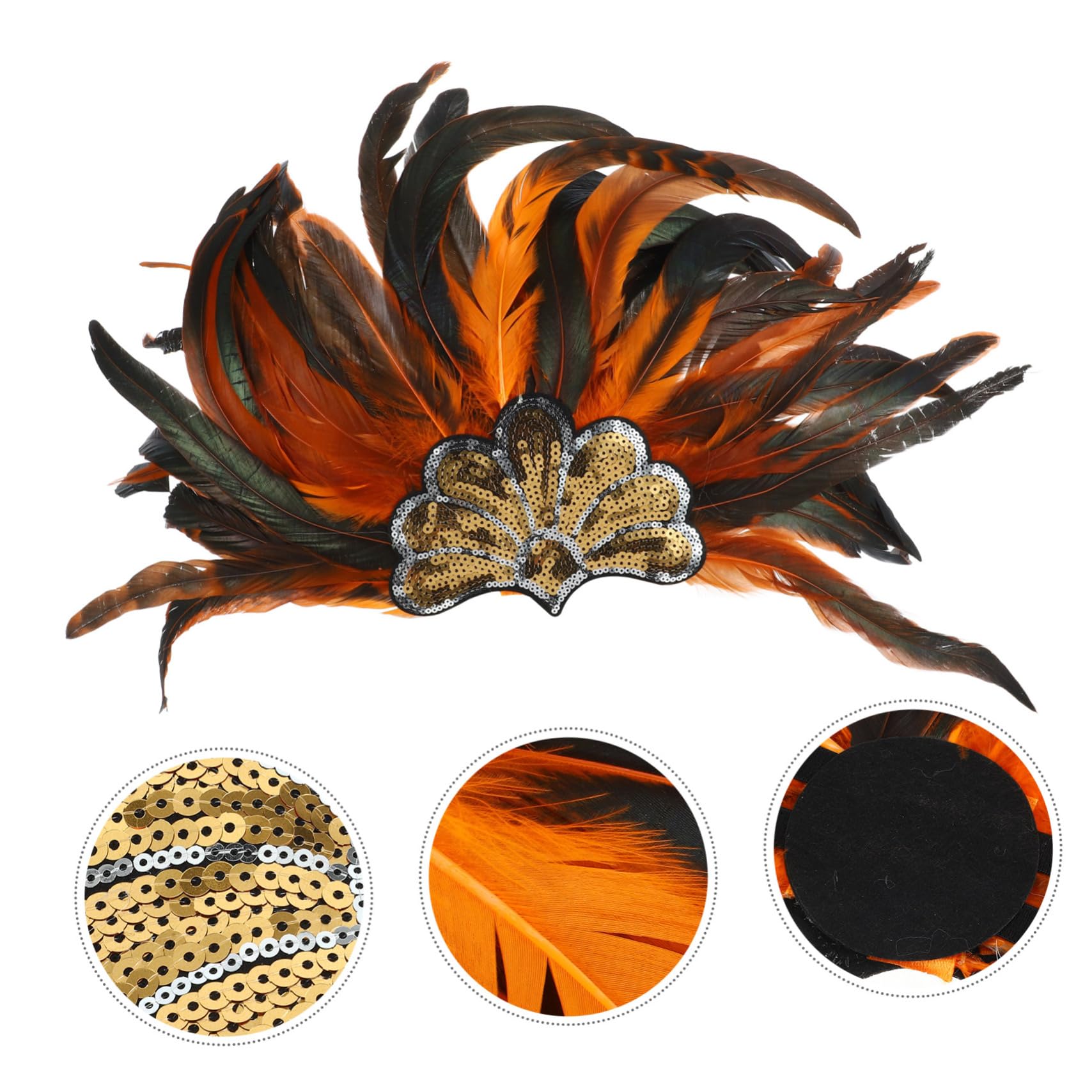 FRCOLOR Diadema De Para Festival Tocado Para Disfraces Indios Para Decoración De Cabello Para Eventos De Temática