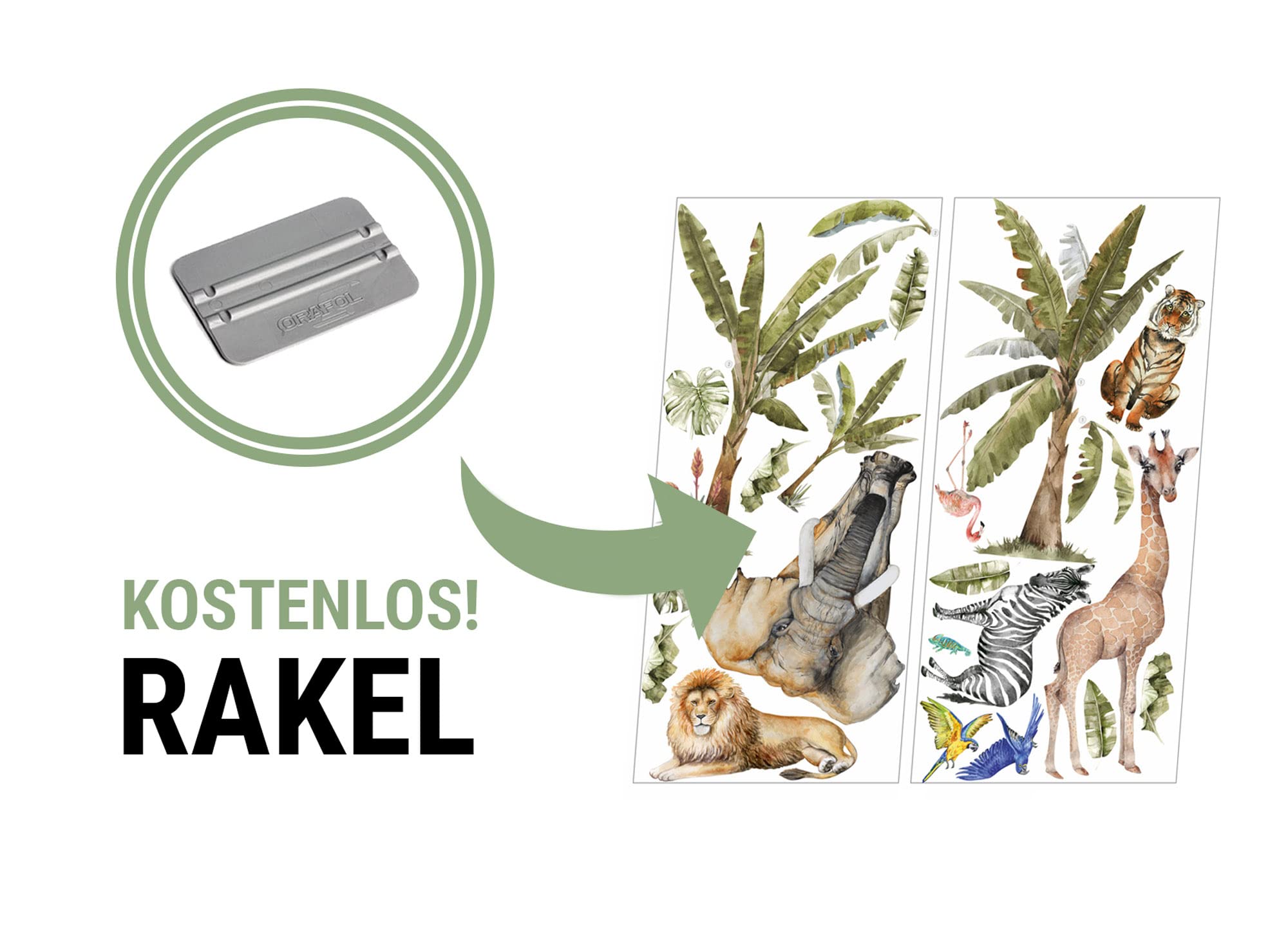 Wanddecoratie tropische vogels en dolfijnen - Tropische versiering