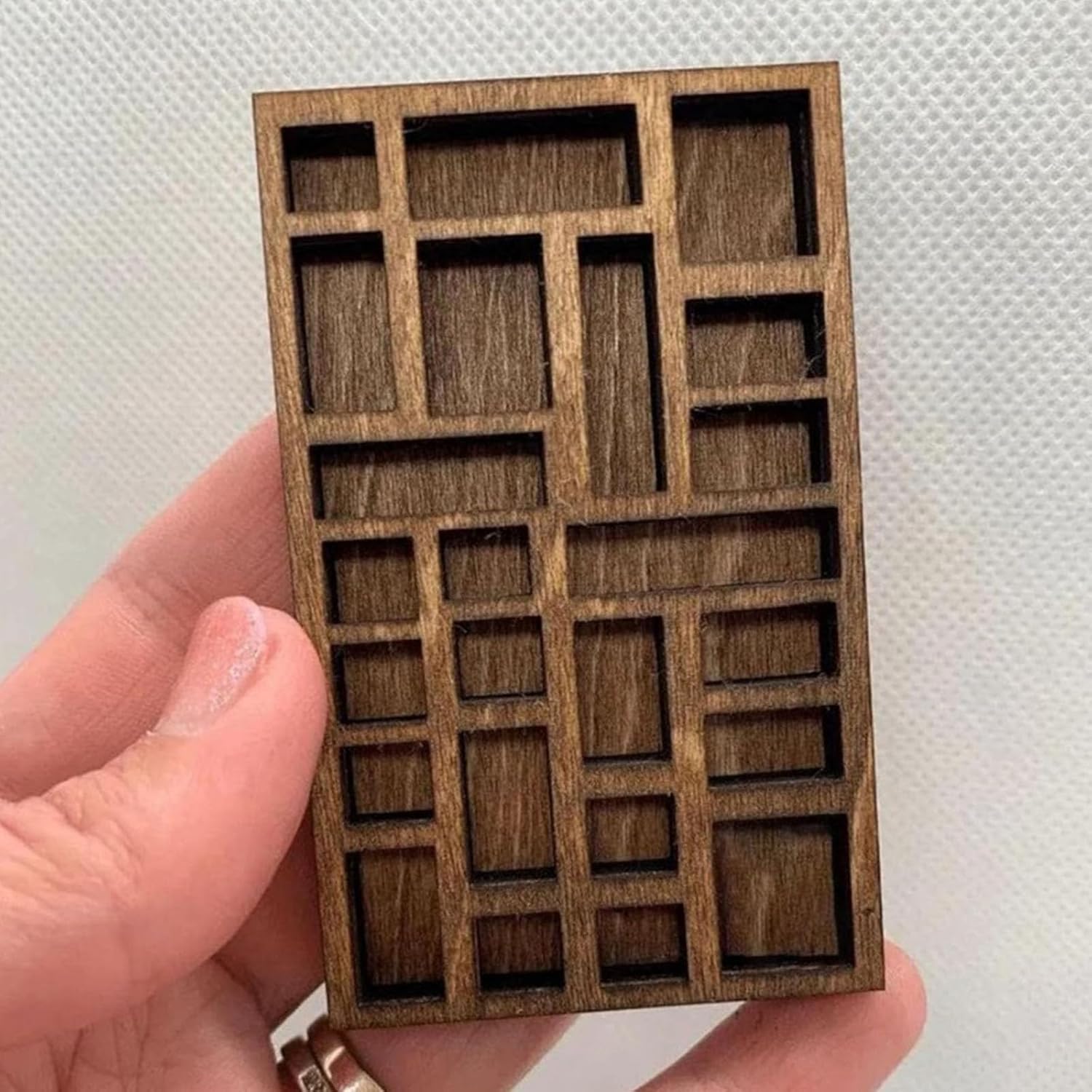 Wooden Storage Box Miniature Jewelry Holder for Collectors, S image 5