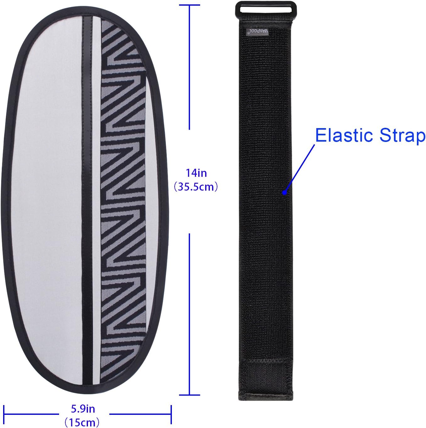 Anti-Glare Car Visor Sunshade Extender for Drivers and Front Seat Passengers (Silver) - 2 Pieces