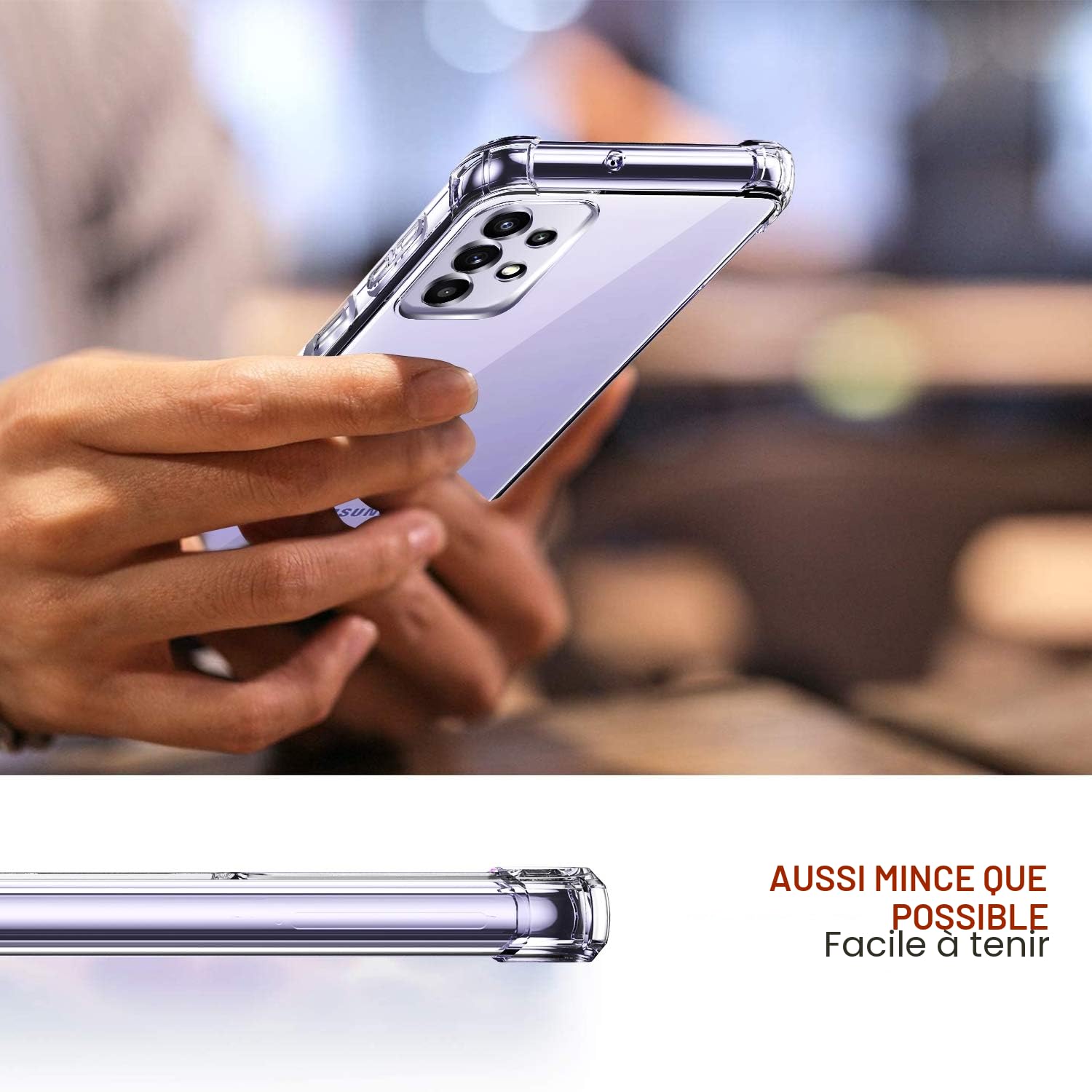 ivoler Coque pour Samsung Galaxy A52 4G / A52 5G / A52s 5G, Ultra Transparent Étui de Protection en Silicone Antichoc avec Coins Renforcés, Clair Mince Souple TPU Bumper Housse