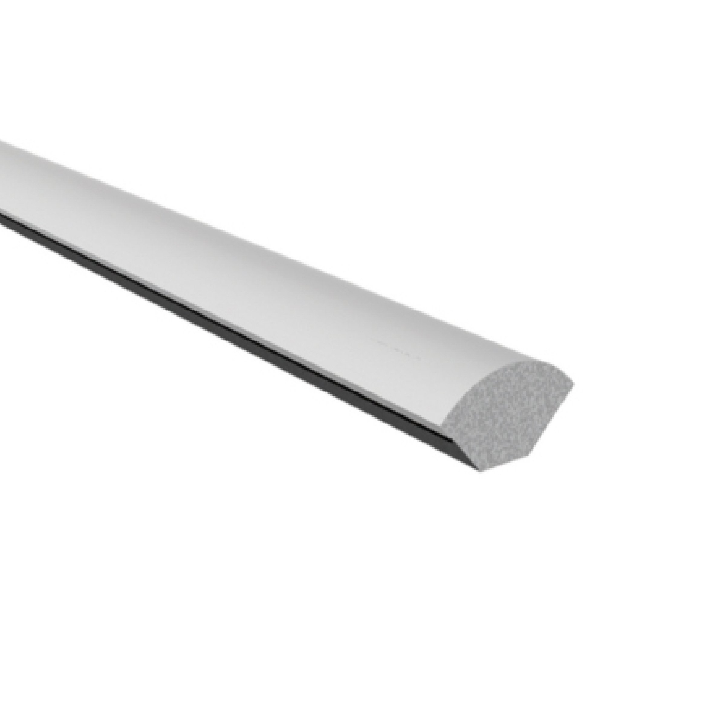 SmartHome 3 x White 19mm Quadrant UPVC Trim, Length: 1.2 Metres, Internal Corner Angle Trim