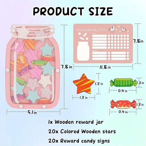 Miniatura 5 de Tabla de tareas de tarro de recompensas para niños Navidad Motivate Responsibility Gift Tabla de recompensas para niños pequeños Buen comportamiento