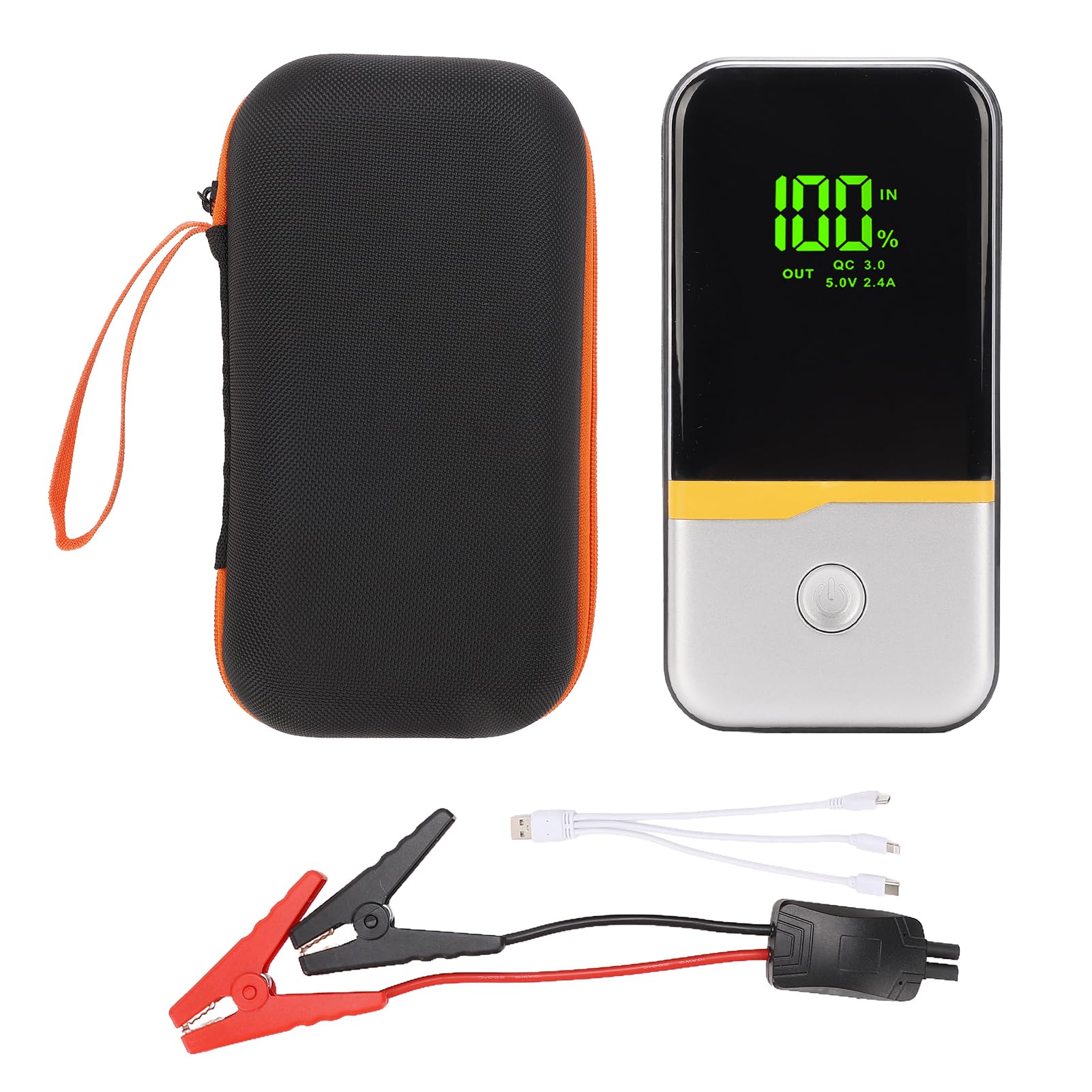 Avviatore di Emergenza per Auto Batteria Portatile Booster 600A