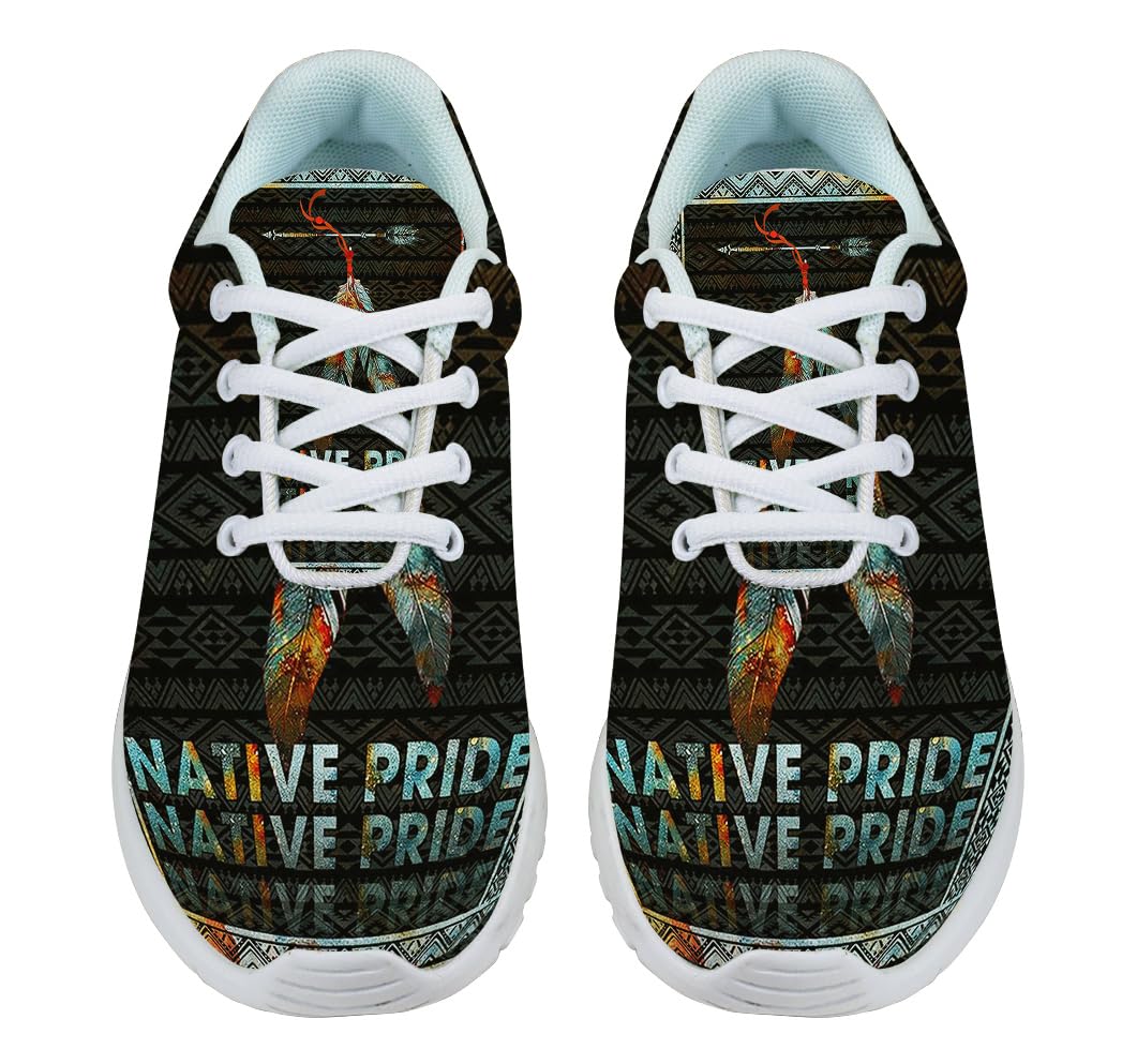 Native American Flag Shoes for Women Men Trail Running Casual Fashion Sneakers Slip-on Tennis Shoes