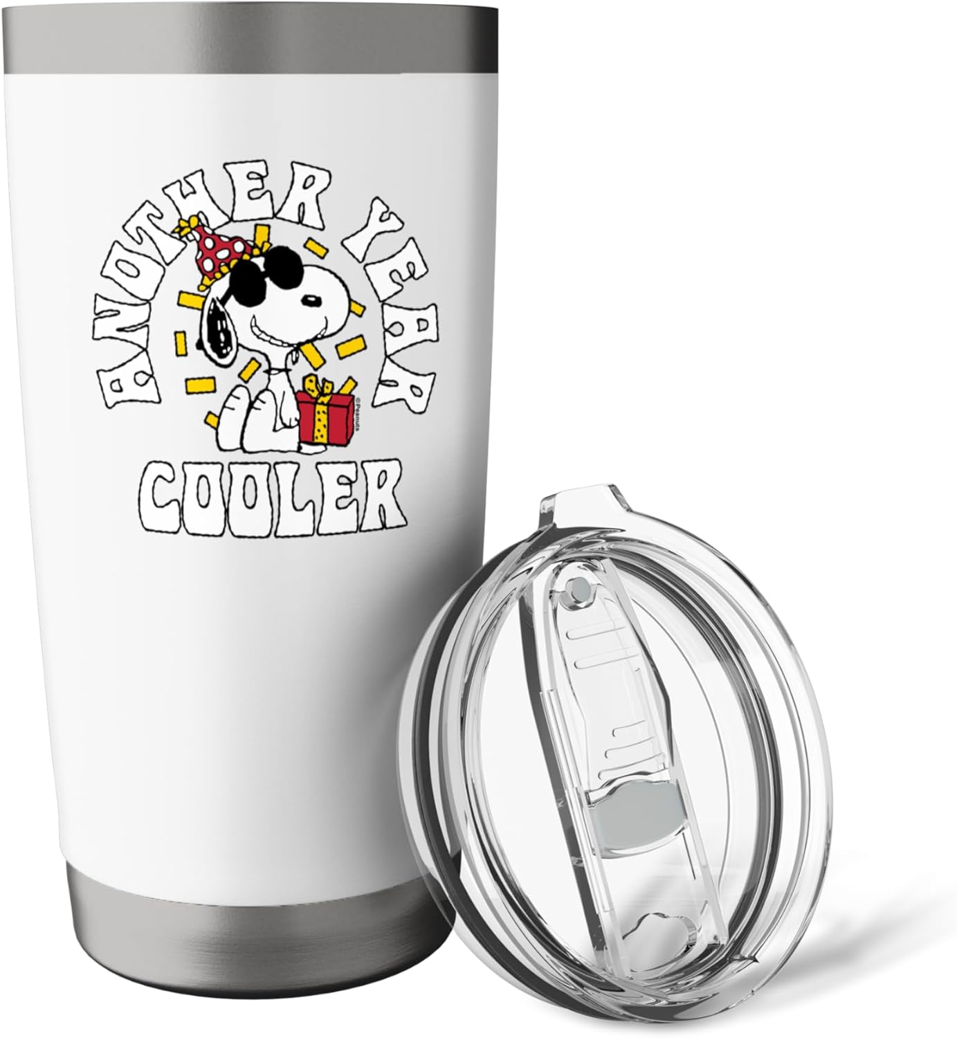 Peanuts - Snoopy Another Year Cooler Stainless Steel Insulated Tumbler - Image 5