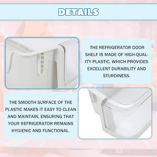 Miniatura 5 de Kojem DA97-08347A AP4578464 DA63-05217A Reemplazo inferior de la puerta del refrigerador cesta cesta cesta compatible con Samsung Refrigerador