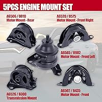 Vista 3 de Soporte de motor compatible con Fit Honda CR-V 1997 1998 1999 2000 2001 L4 2.0L, transmisión automática 5 piezas