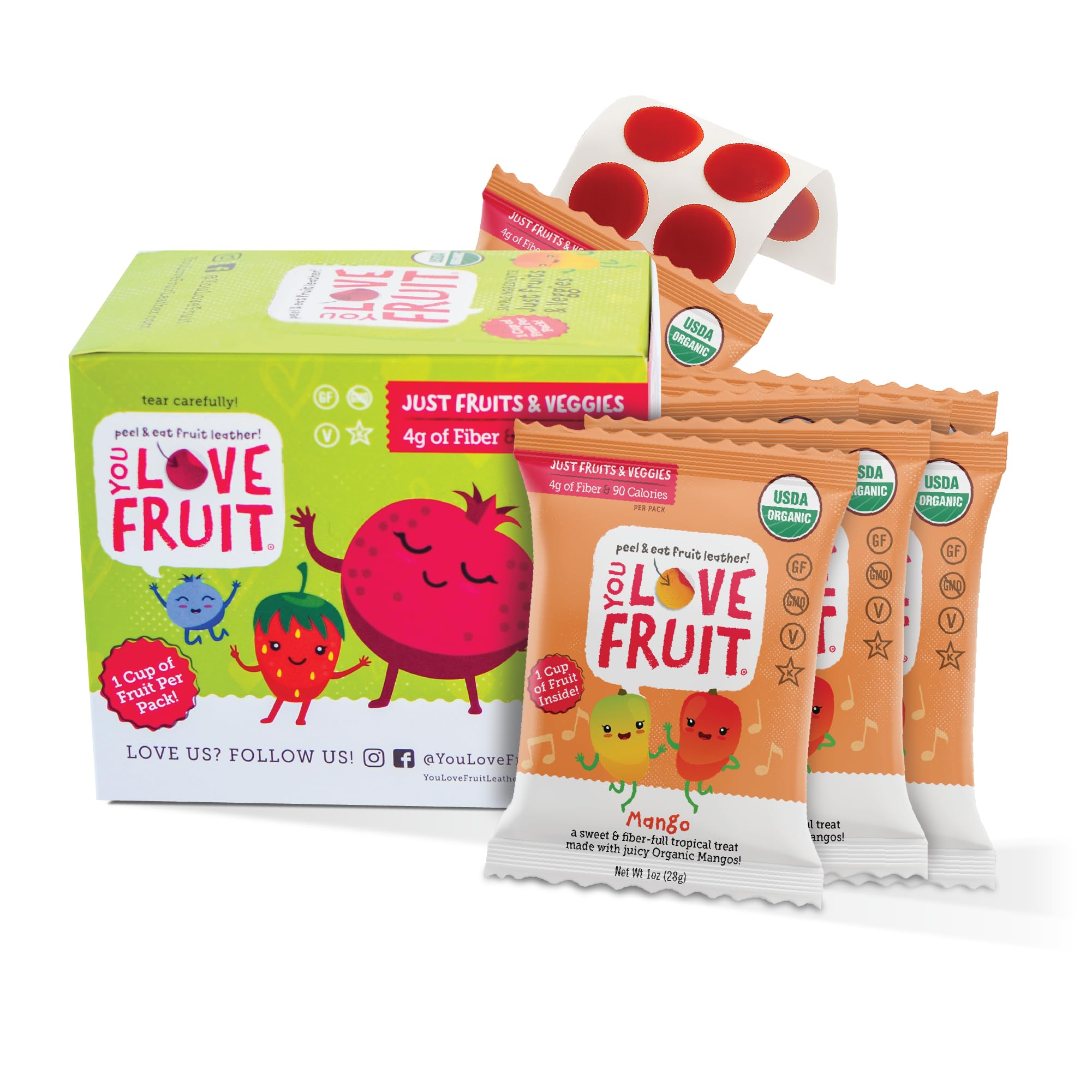 Amazon.com: YOU LOVE FRUIT - MANGO All Natural Fruit Snacks