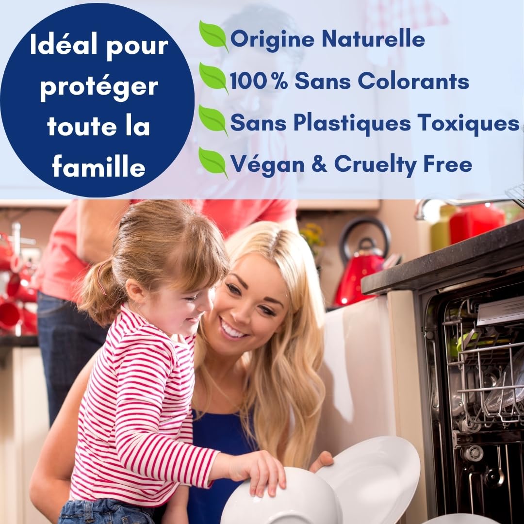 Détergent Lave-Vaisselle en Feuilles Écologiques (Jusqu’à 600 Lavages) – Sans Plastique, Phosphates ni Chlore. Biodégradable, Végan et Sûr. Nettoyage, Brillance, Protection & Anticalcaire