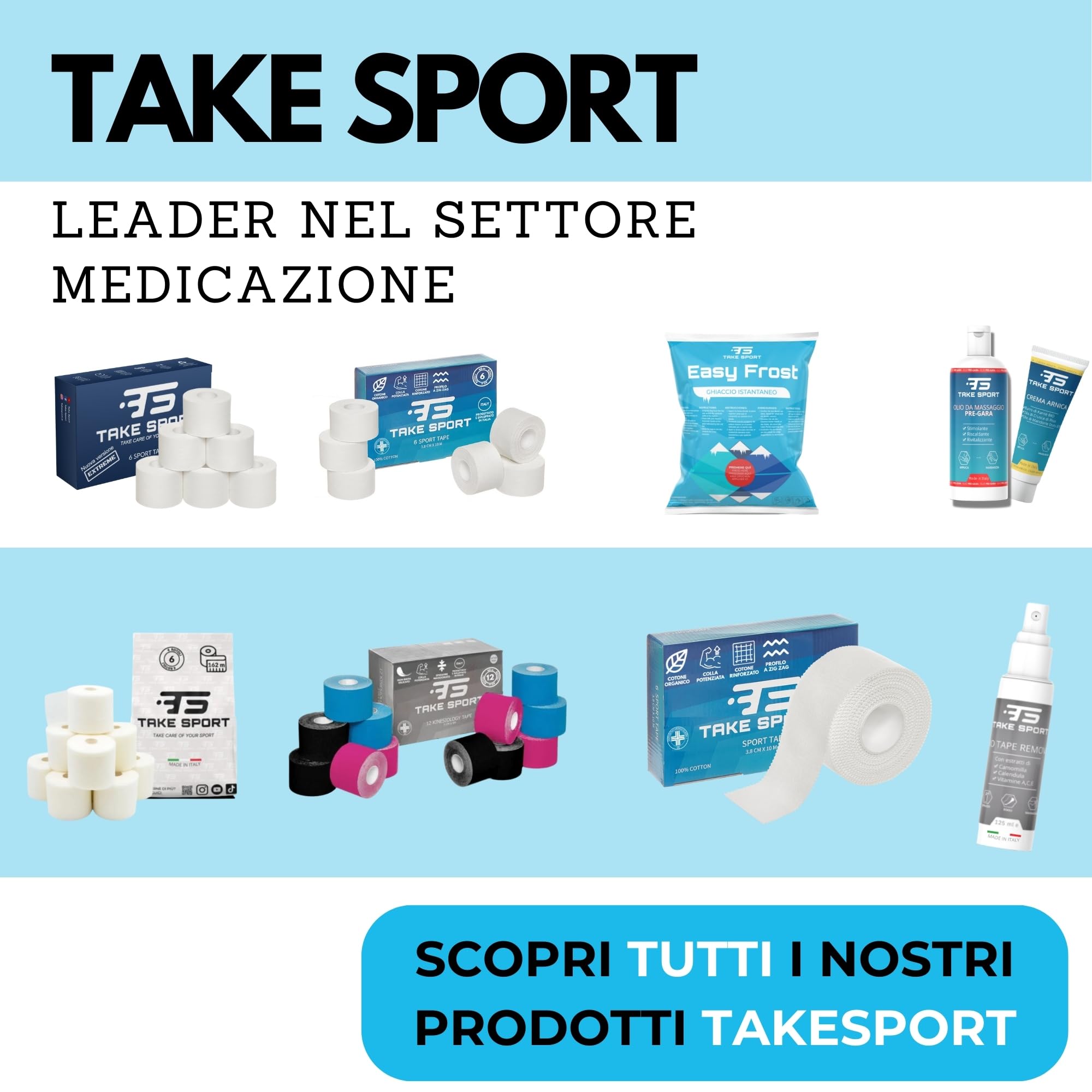 TS TAKE SPORT Ghiaccio istantaneo, Ghiaccio istantaneo buste, Ghiaccio secco, Monouso Sacco gelo sportivo. Diversi formati