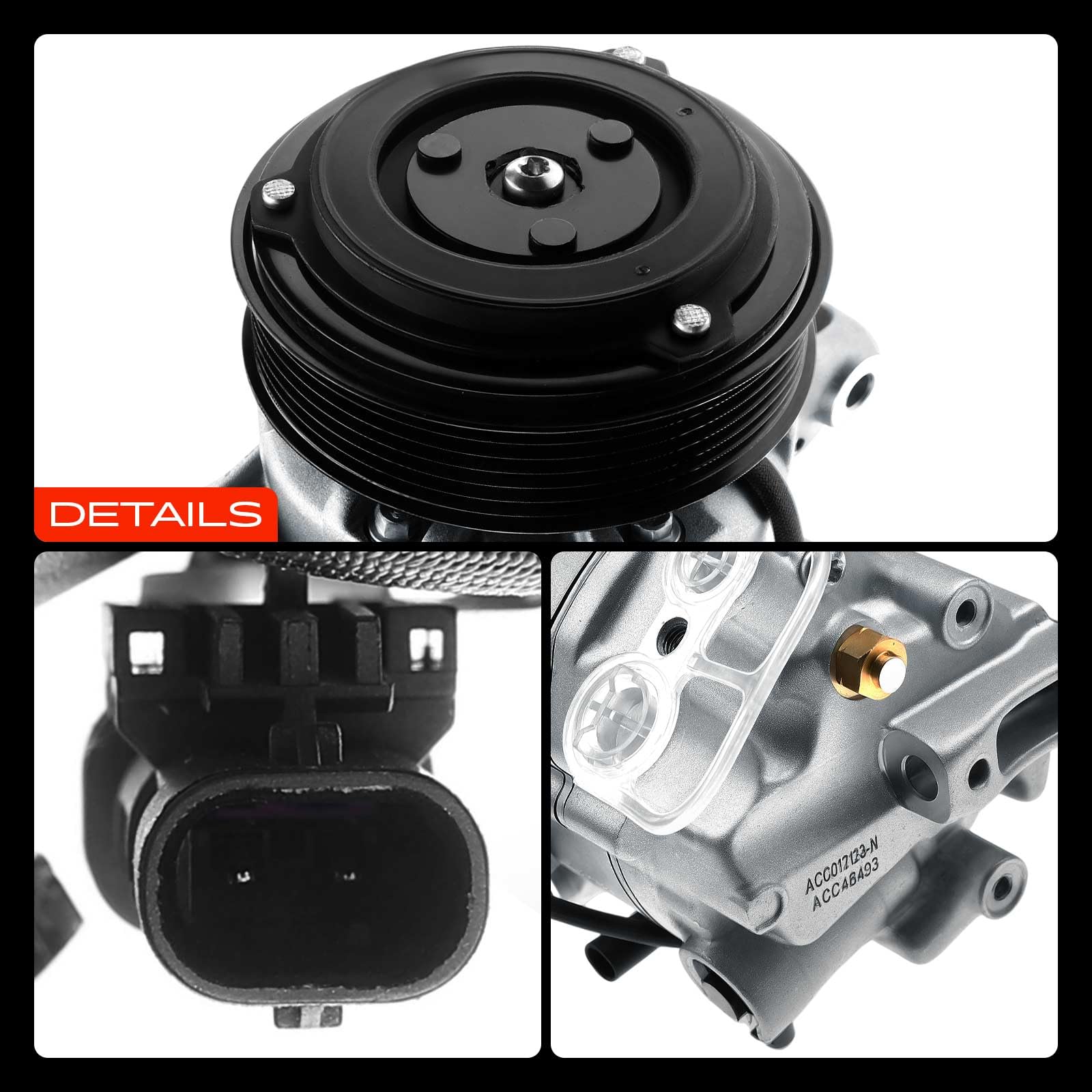 Frankberg Compressore aria condizionata con frizione Diesel Compatibile con Zafira Tourer C P12 Astra J P10 Cascada W13 13414017, compreso l'olio preconfezionato
