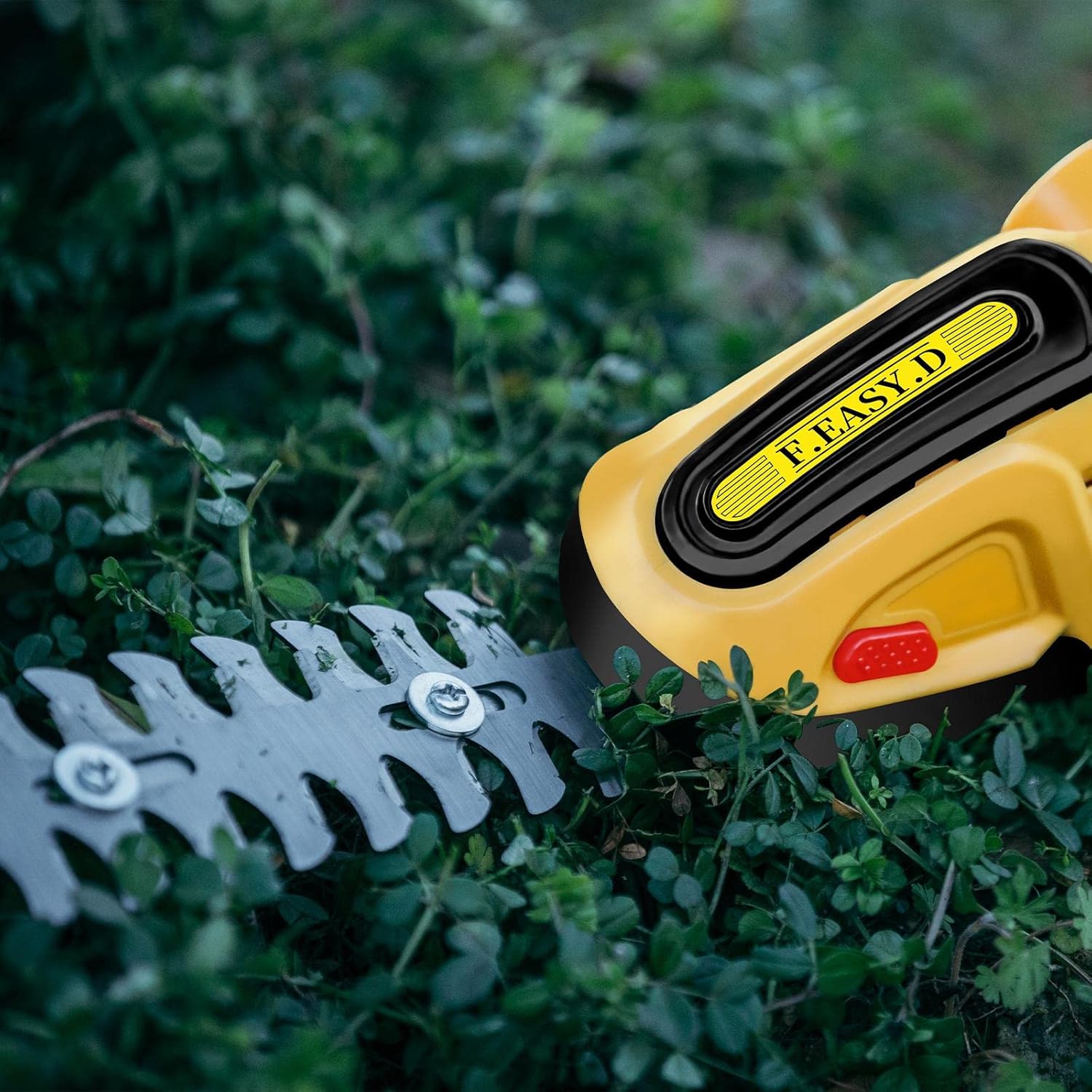 review 24v 2 in 1 Handheld Electric Hedge Trimmer 13000 RPM Grass Garden Bush Household Scissors Lawn Mower Power Scissors Tool Y4w3