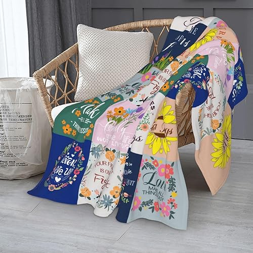 Miniatura 8 de Drawpro Mantas curativas cálidas de abrazos, manta inspiradora, manta acogedora para regalos de cuidado, manta de regalo cómoda para apoyo amoroso,