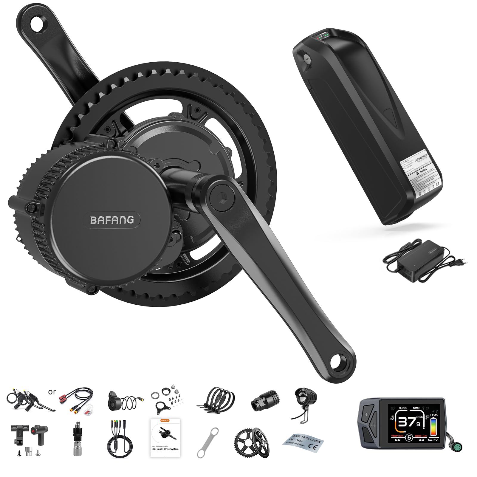 Bici Elettrica 750w Bafang 750W 48V BBS02B Mid Drive Motor Kit