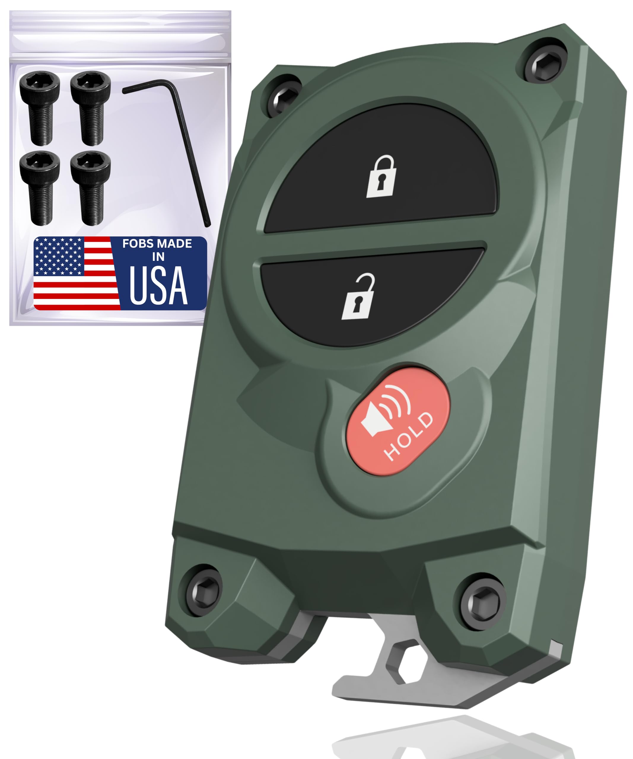 for Toyota Key Fob Cover with Built-in Bottle Opener - Rugged Protective Shell for Tundra (2007-2017) & Tacoma (2005-2015) - Enhanced Grip & Durability - Key Fob Replacement Shell - Custom Colors