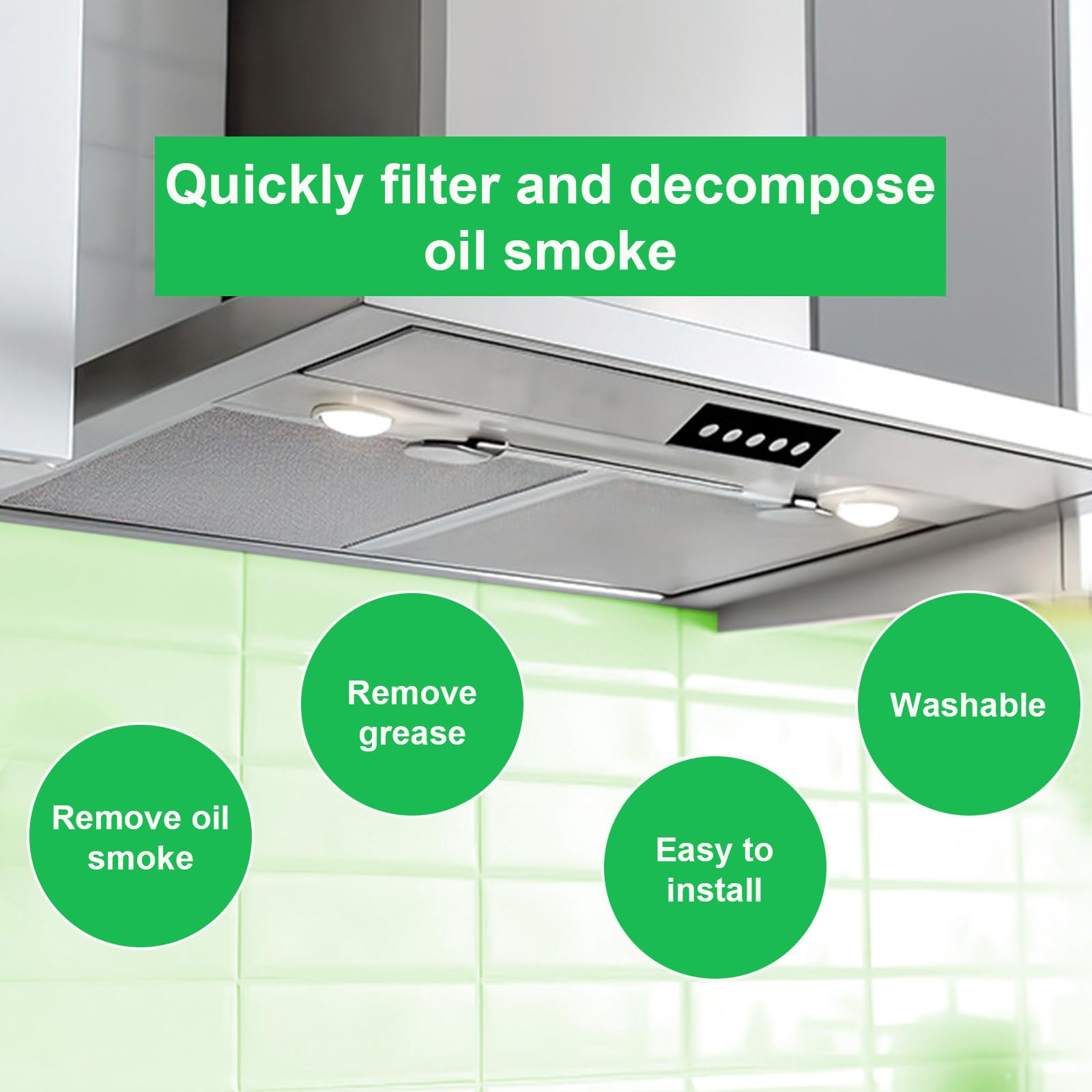 2 Pièces 5 Couches Filtre Pour Hotte Aspirantes, 305 X 267 X