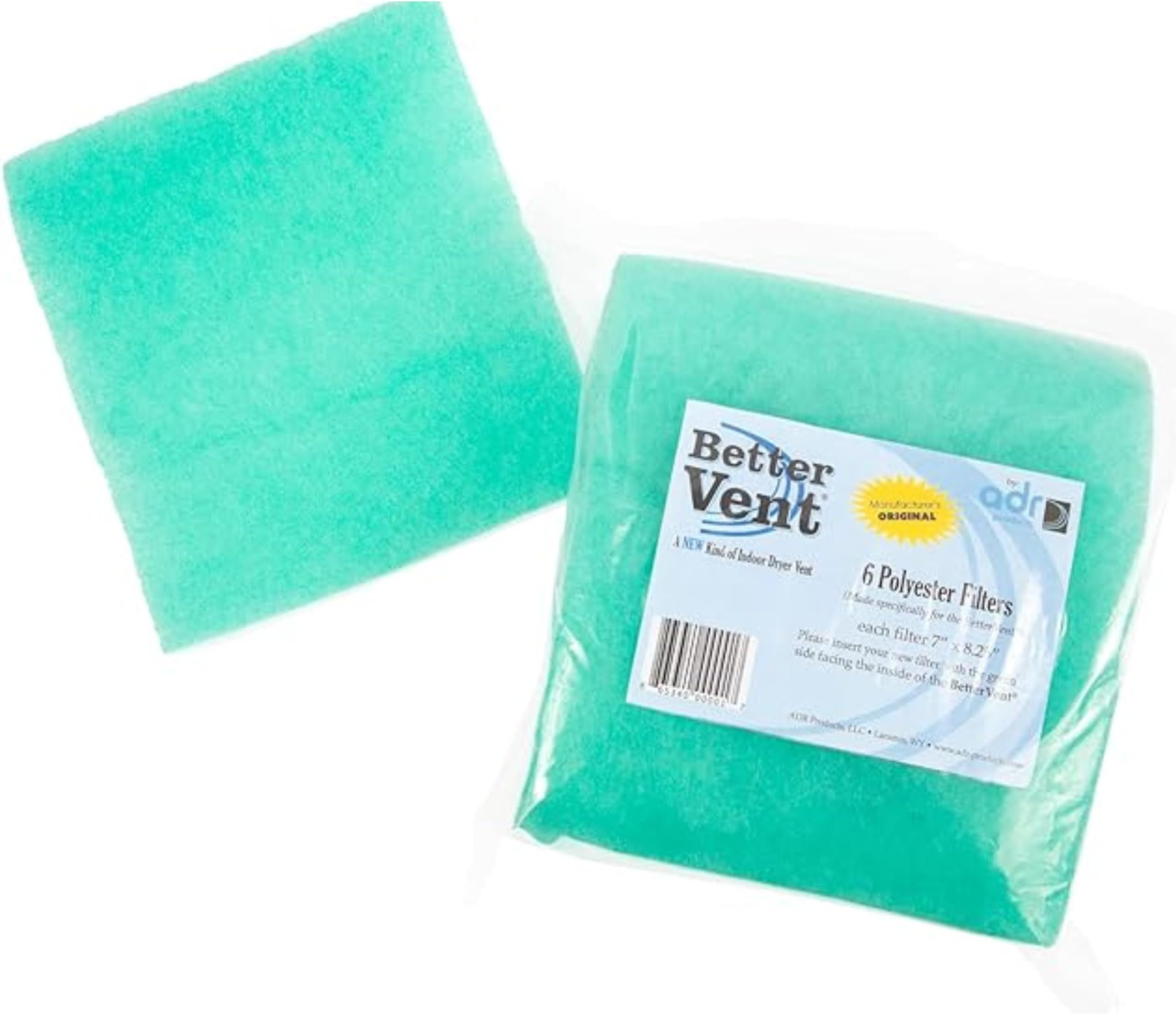 Polyester Dryer Filter Replacements by ADR Products | Protect & Enhance Indoor Air Quality While Saving Energy | Superior Dryer Lint Filters | Made in the USA (6-Pack)