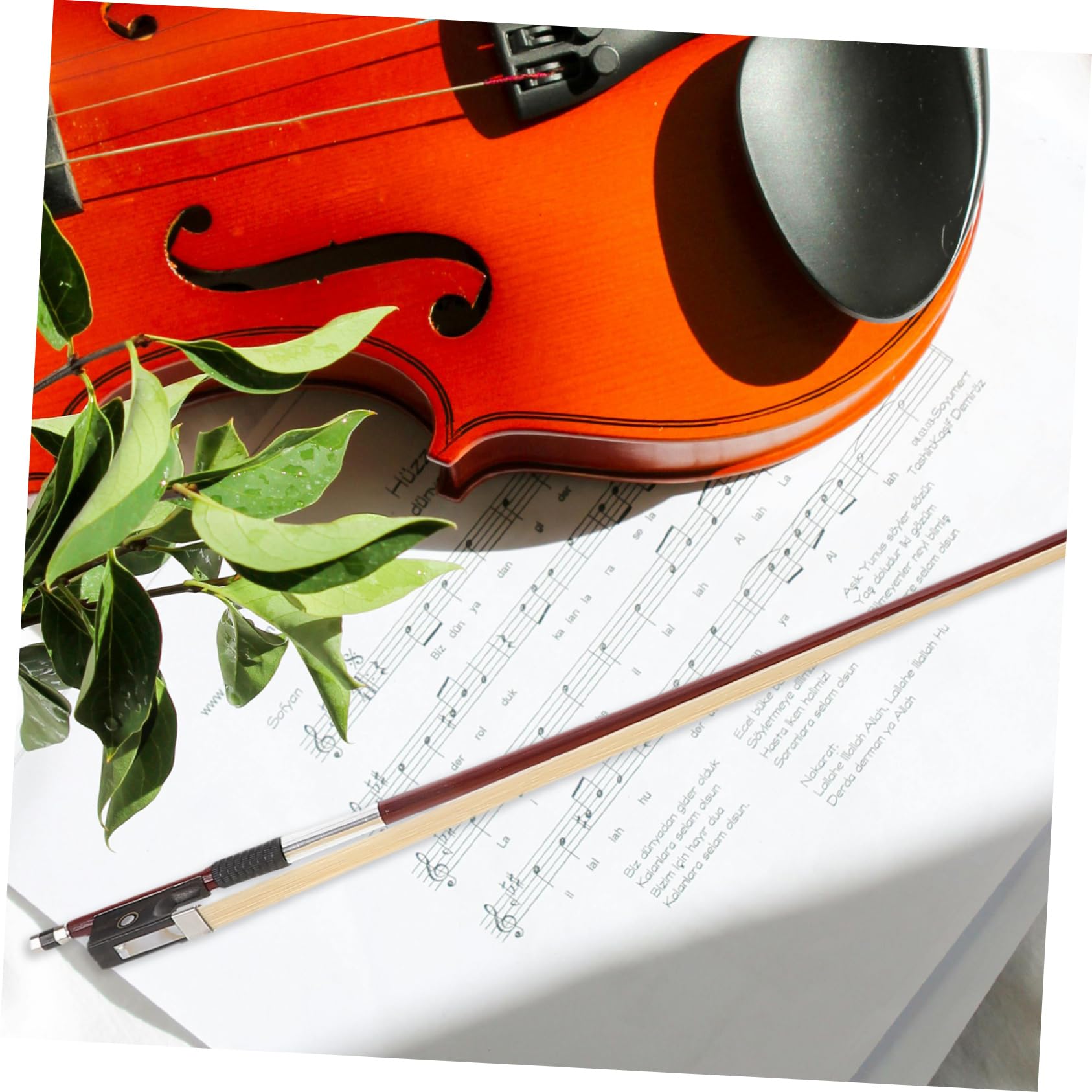 Genérico De Violín 1/2 Tamaño Accesorio De Violín De Tamaño Medio Para Violín Accesorios Para Violín Principiante De Rana De Ébano Recto Para Violín Accesorio De Violín