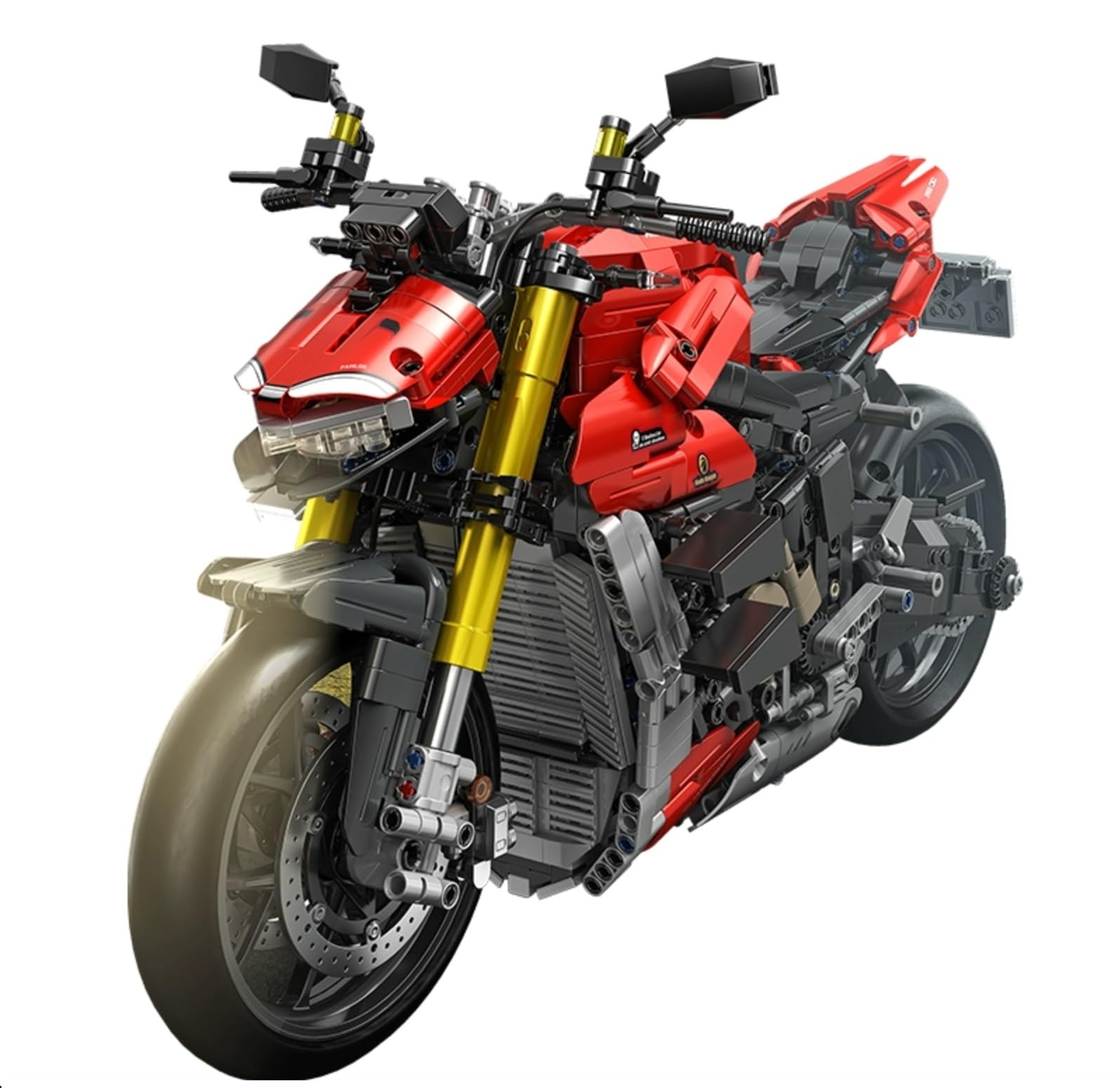 DelightCube Tecnica, set di mattoncini da costruzione per moto, MOC, modello supermoto per bambini adulti, 1985 pezzi tecnica da corsa moto blocchi da costruzione (88015F)