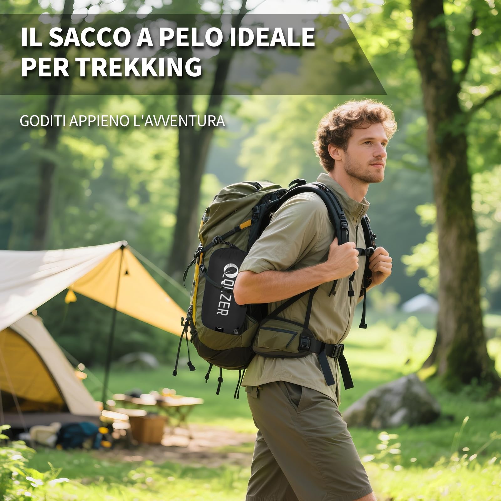 Sacco a pelo 4 stagioni per Adulti e bambini 8℃~ 2℃【820g】sacco a pelo piuma per campeggio, escursioni e alpinismo con piumino 660 FP Premium,Ultraleggero,compatto (500g Blu)