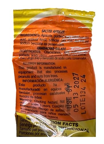 Miniatura 3 de Hola Lobito Chamoy Rojo Albaricoques Salados 3.5oz Paquete de 4