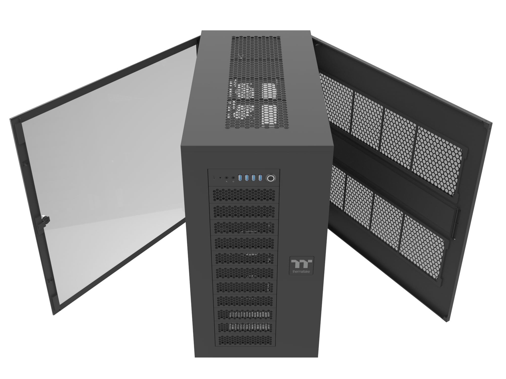 Thermaltake AX700 TG | Super Tower Chassis | Workstation | Server- & KI-Anwendung | Black