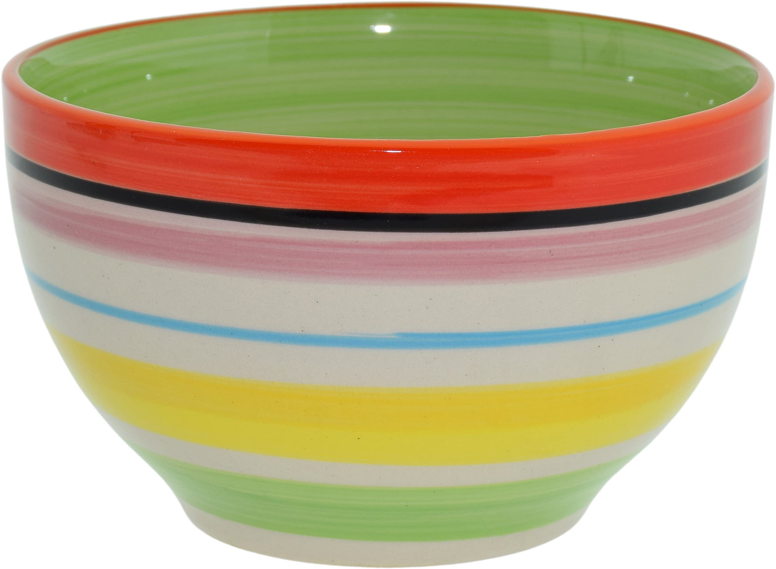 Lot de 6 bols à céréales multicolores - Bols à fruits, soupe, glace, ramen, Bols colorés en céramique