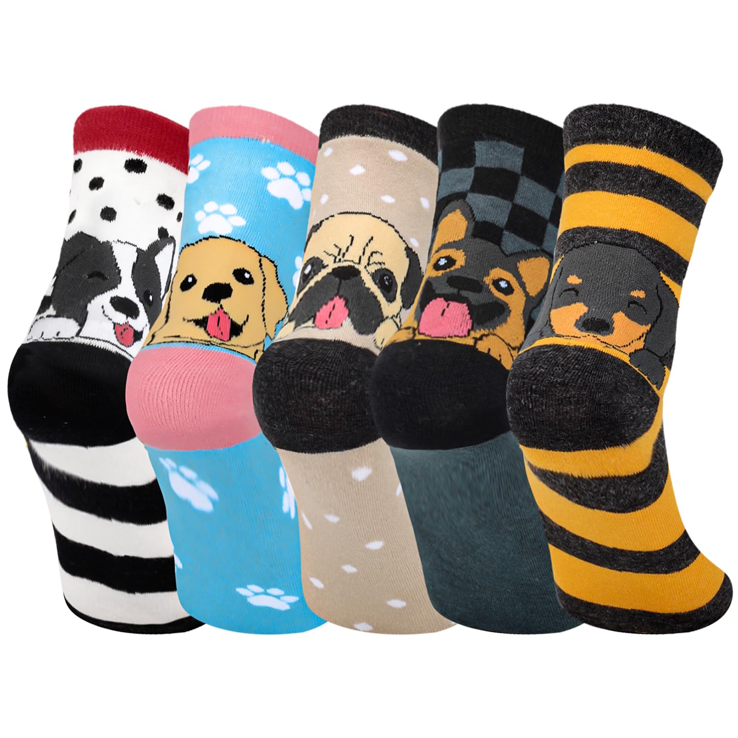 AGRIMONY Calzini Donna Calzini Divertenti Fantasia Gatto Cane Simpatici Multipack - Regali Natale Compleanno per Lei