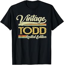 Vintage Todd Name Saying Gifts for Todd Birthday T-Shirt