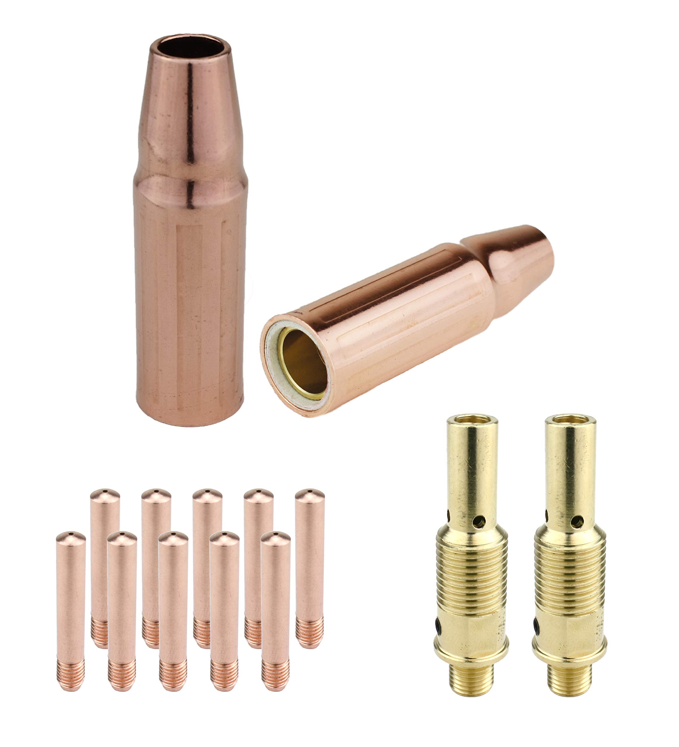 MIG Gun Consumables Kit - Compatible with Lincoln/Magnum 300 & 400 and Tweco #3 & #4-52FN Diffuser - Tip: 0.035