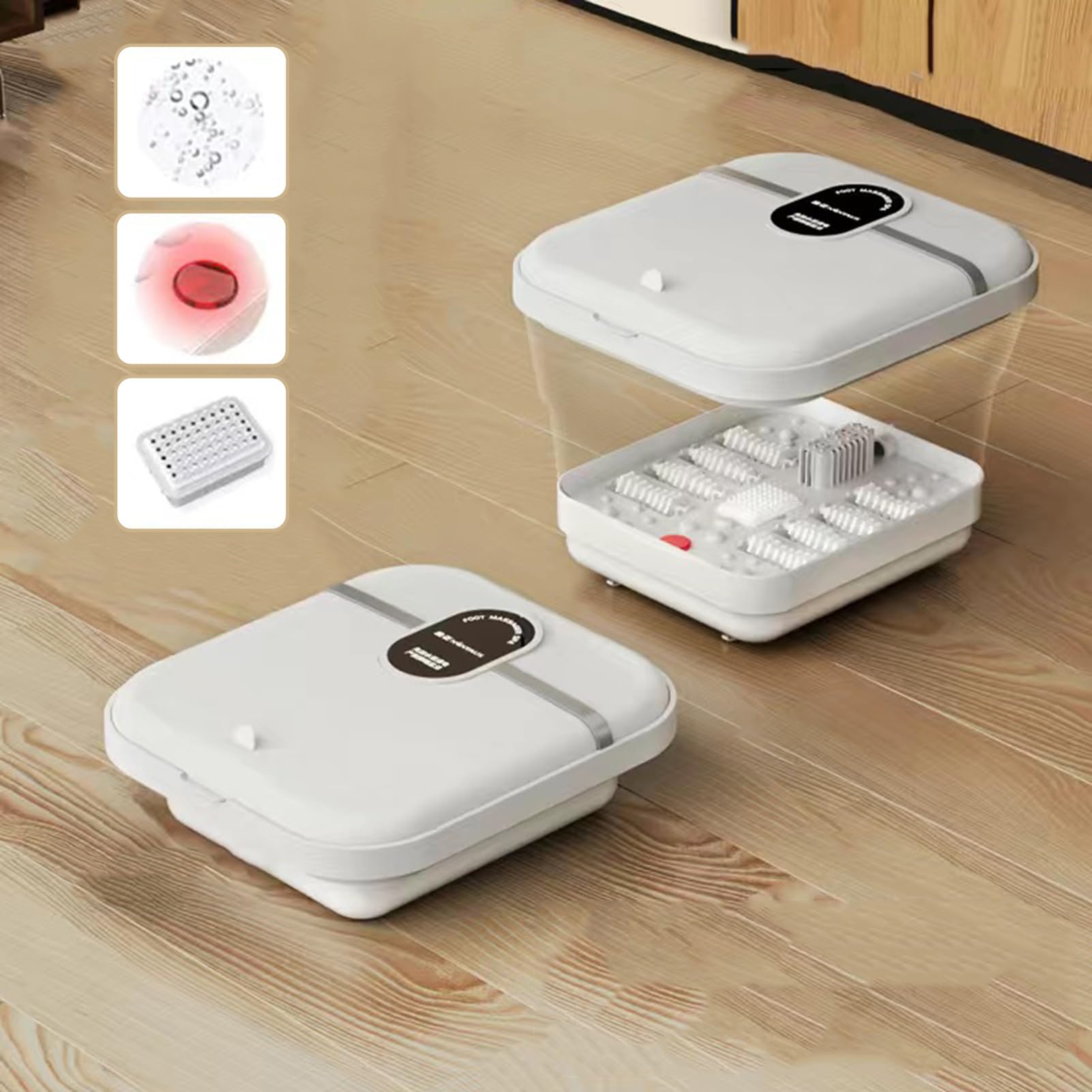 Bañera De Remojo Para Pies Con Calefacción Equipo Masajeador Spa