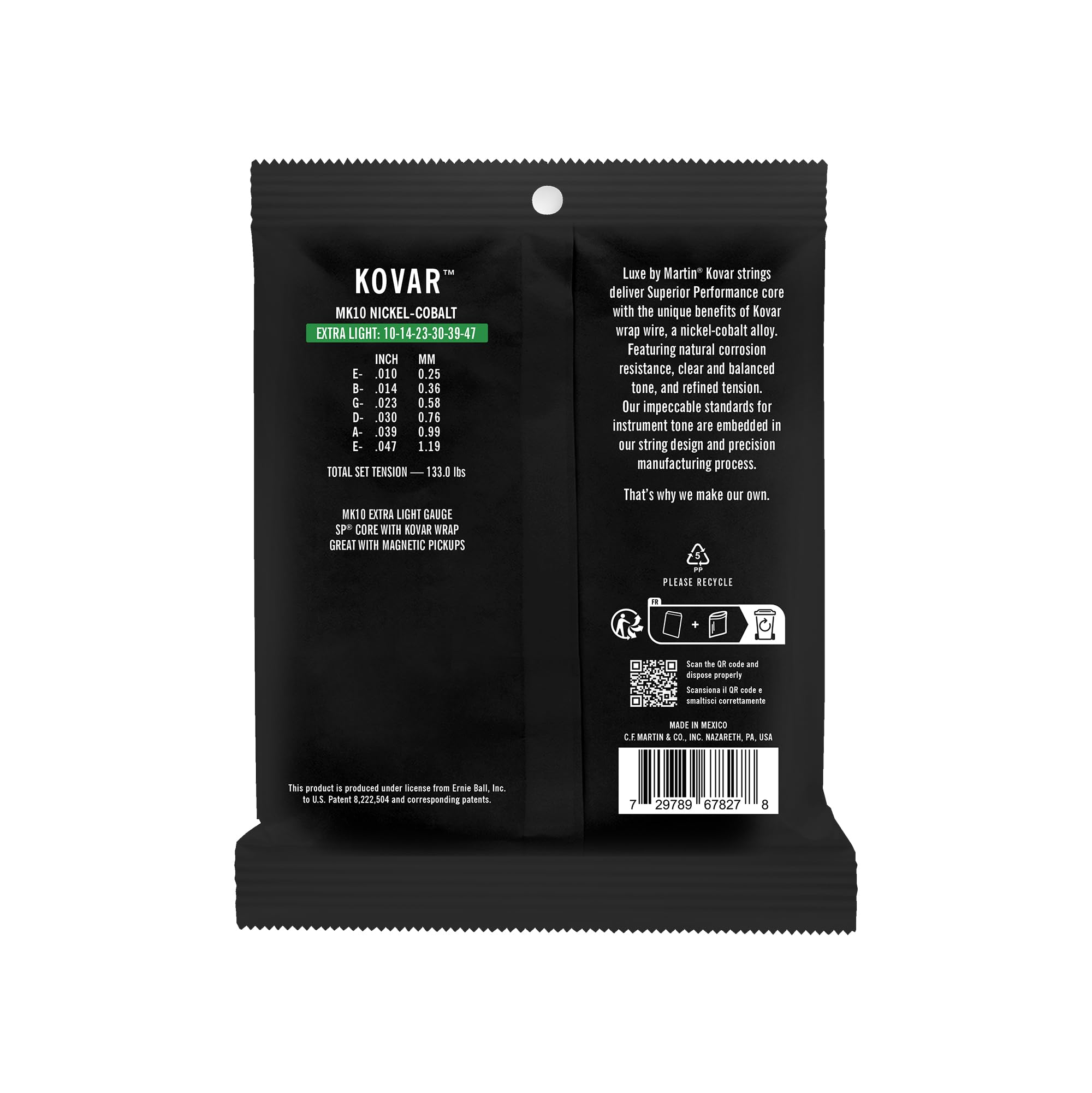 Martin Strings - Luxe by Martin Kovar Acoustic Extra Lt 10-47, SP Core, Extra Light ( 10-47) - Image 2