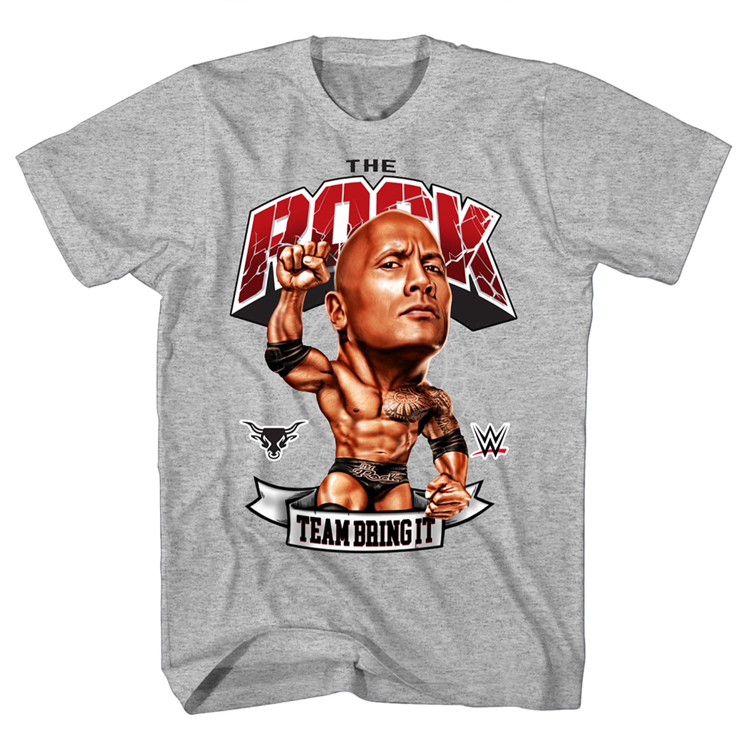 Wwe Mens The Rock Shirt The Brahma Bull Superstar Tee Desertcart