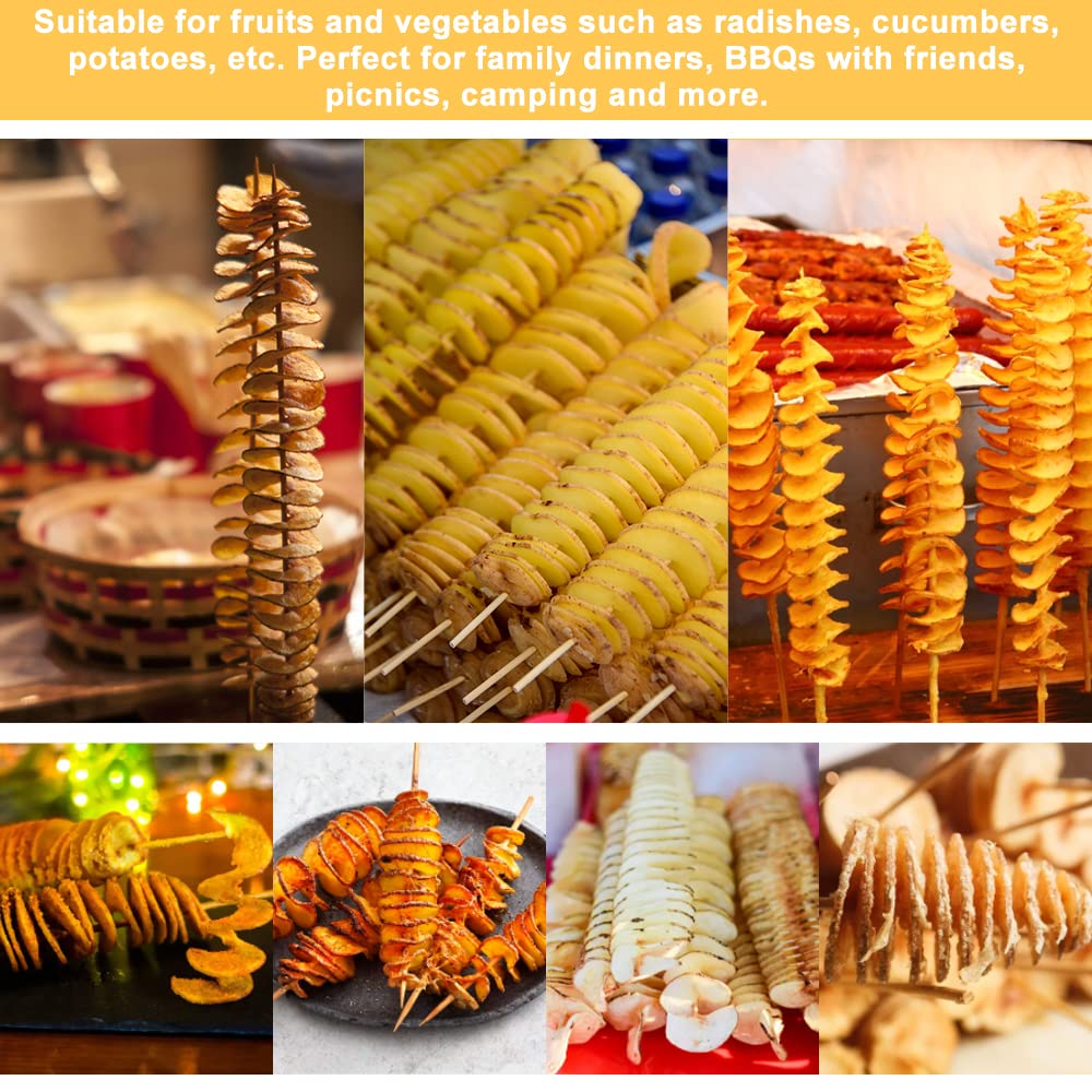 Taglia Patate A Ricciolo E Spirale - Affettatrice Per Verdure E Frutta Creativa | Per Carote, Zucchine, Mele - Foto 12