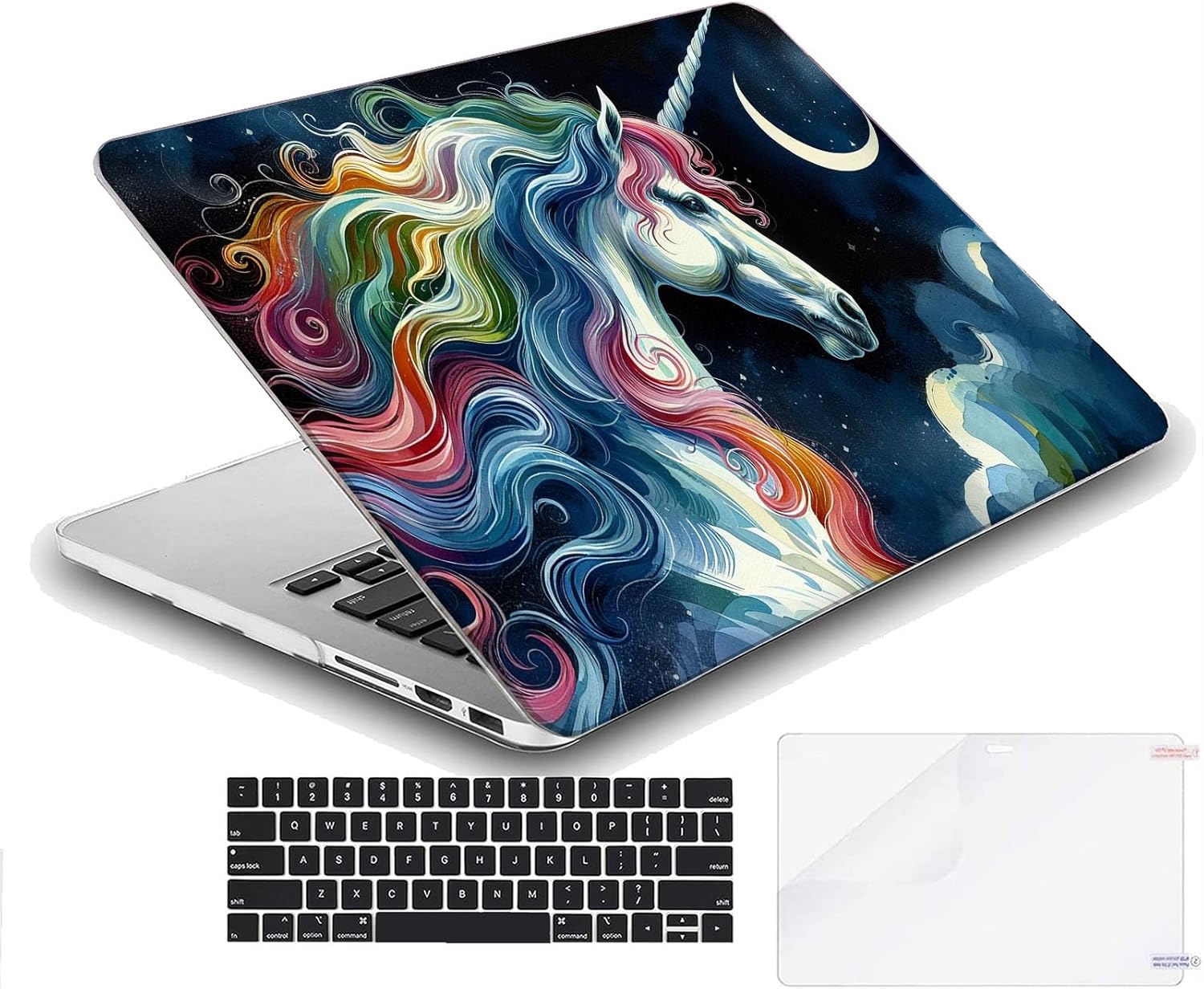 Compatible with MacBook Neo 13-inch, Hard Shell Case with Keyboard Cover and Screen Protector (A3404 A18 Pro chip, 2026 Release) - Unicorn MC22962