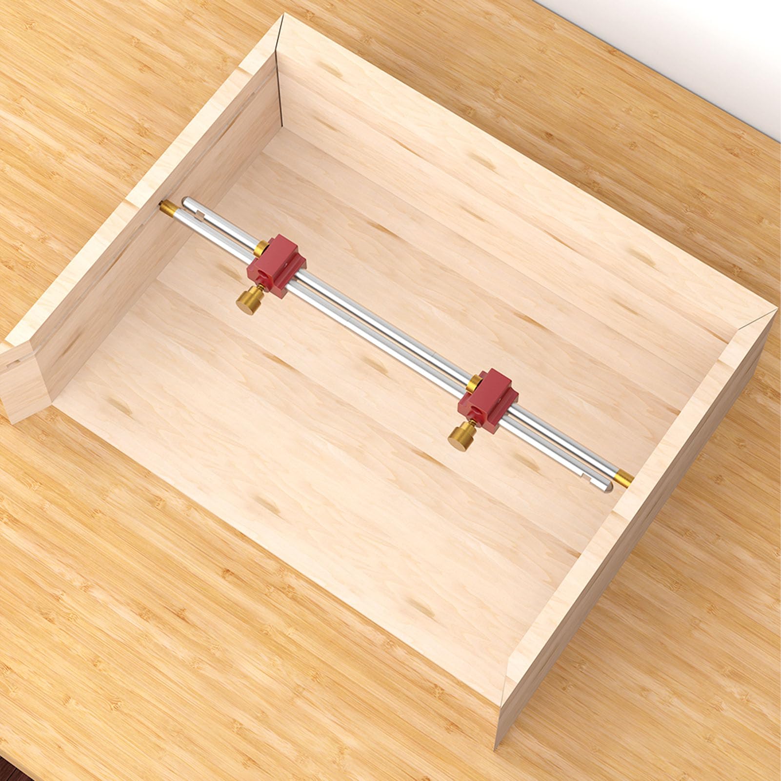 SIXRUN Trazador de Carpintería Regla Modular 3 en 1 Herramienta de Medición de ángulo de Aleación de Aluminio con Dibujo Circular y Posicionamiento de Ranura Lateral para Carpinteros Carpinteros