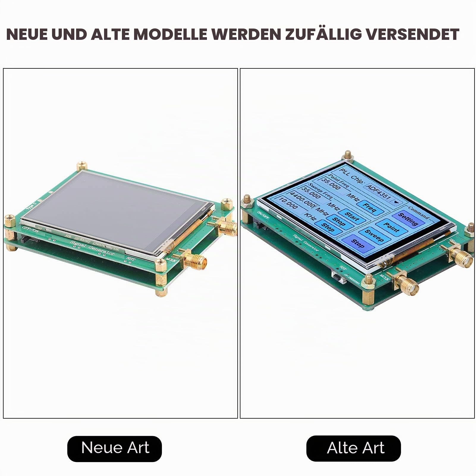 Signalgenerator Hochpräzise Voll-Touchscreen RF-Sweep-Punktfrequenzmodul Radio PC Zählersteuerung Mit Datenkabel SMA-Buchse ADF4350/ADF4351(ADF4351)