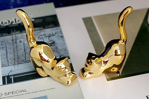 Miniatura 11 de Estatua dorada de elefante pequeño, estatua de elefante, decoración de estilo moderno, estatuas de elefante de cerámica para decoración del hogar